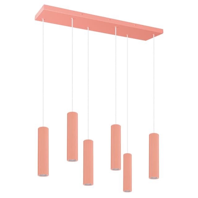 Pendant lamp IVAR 6L peach, Thoro - DIMENSION