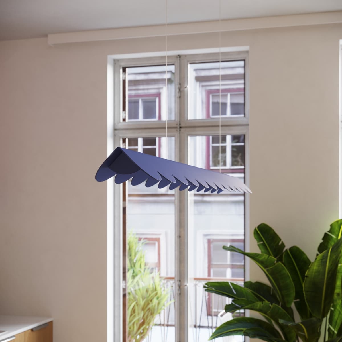 Lampa wisząca BISCUIT 100 cm, ochra czerwona, Thoro - 311553