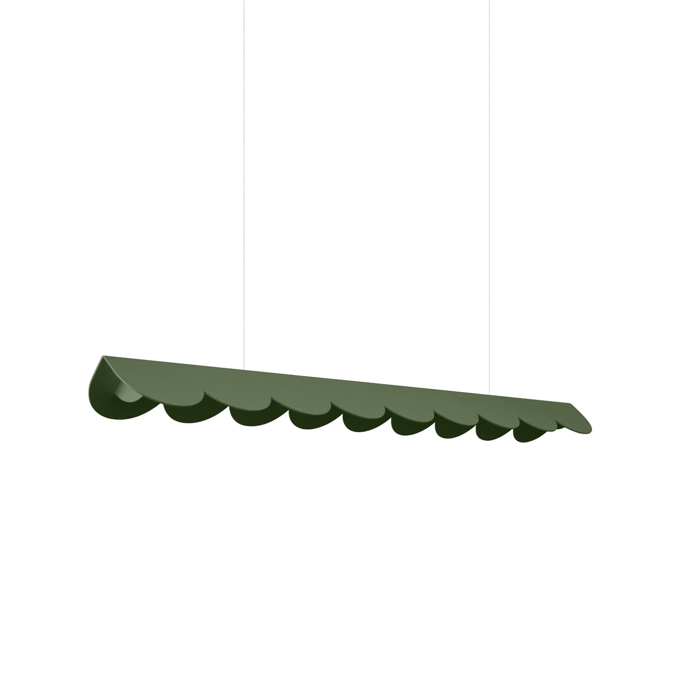 Lampa wisząca BISCUIT 100 cm, zielona oliwka, Thoro