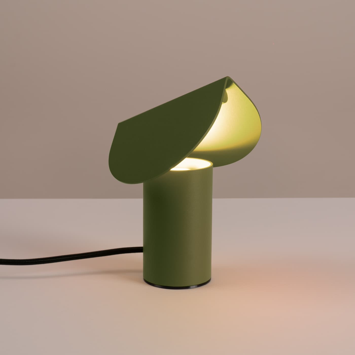 Lampa biurkowa BISCUIT zielona oliwka, Thoro - 311460