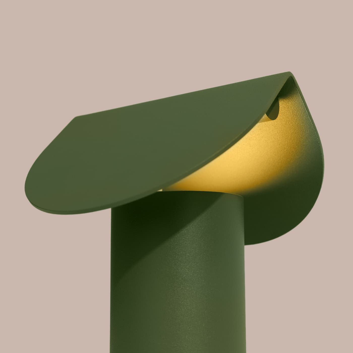 Lampa biurkowa BISCUIT zielona oliwka, Thoro - 311463