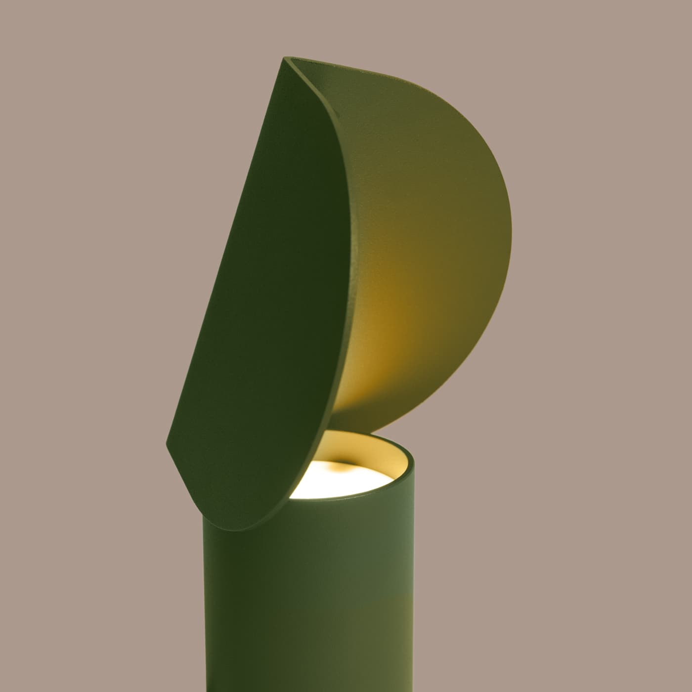 Lampa biurkowa BISCUIT zielona oliwka, Thoro - 311462