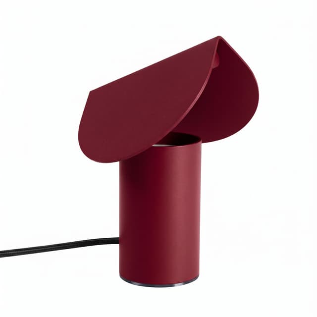 Lampa biurkowa BISCUIT burgund, Thoro - WYMIARY