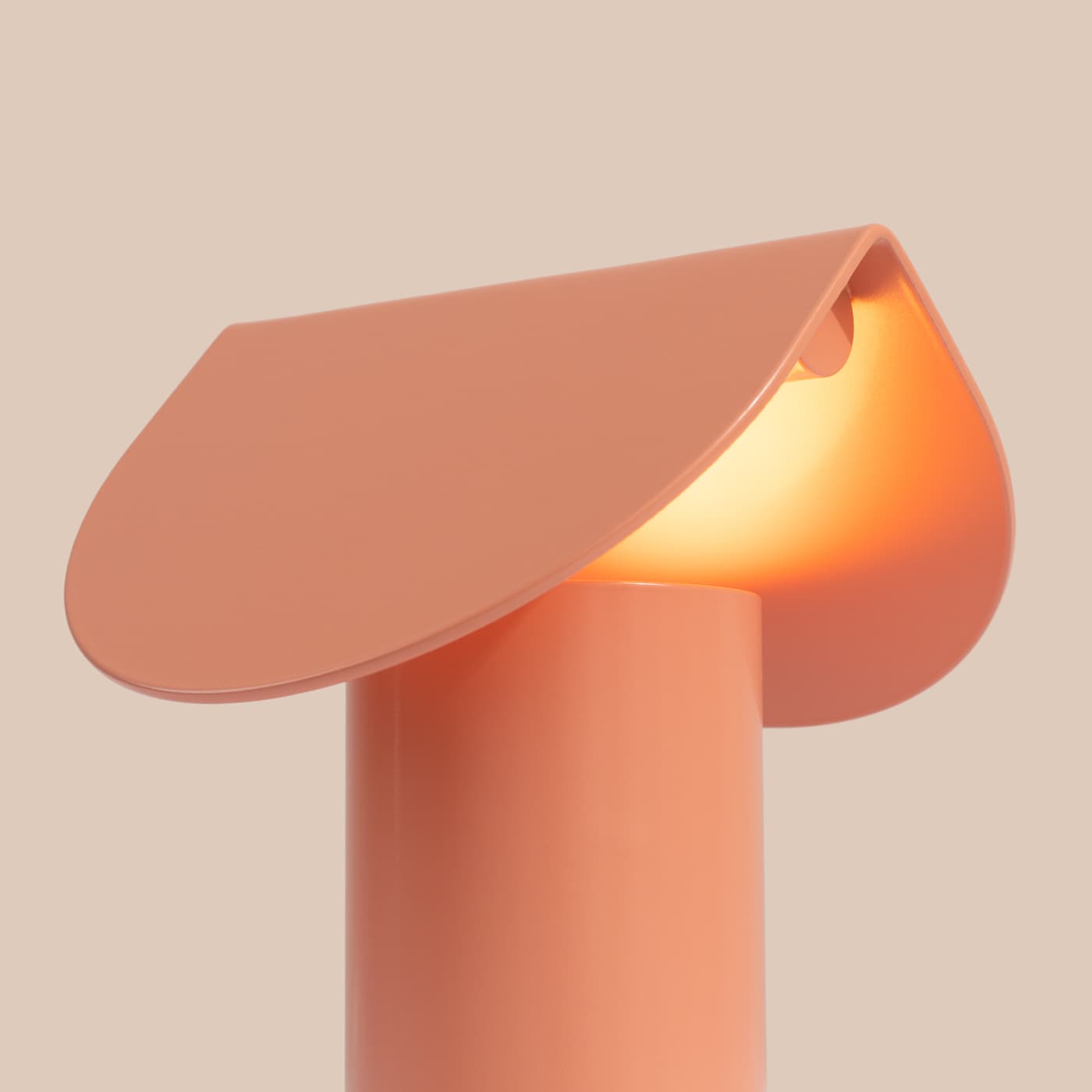 Lampa biurkowa BISCUIT brzoskwiniowa, Thoro - 311419