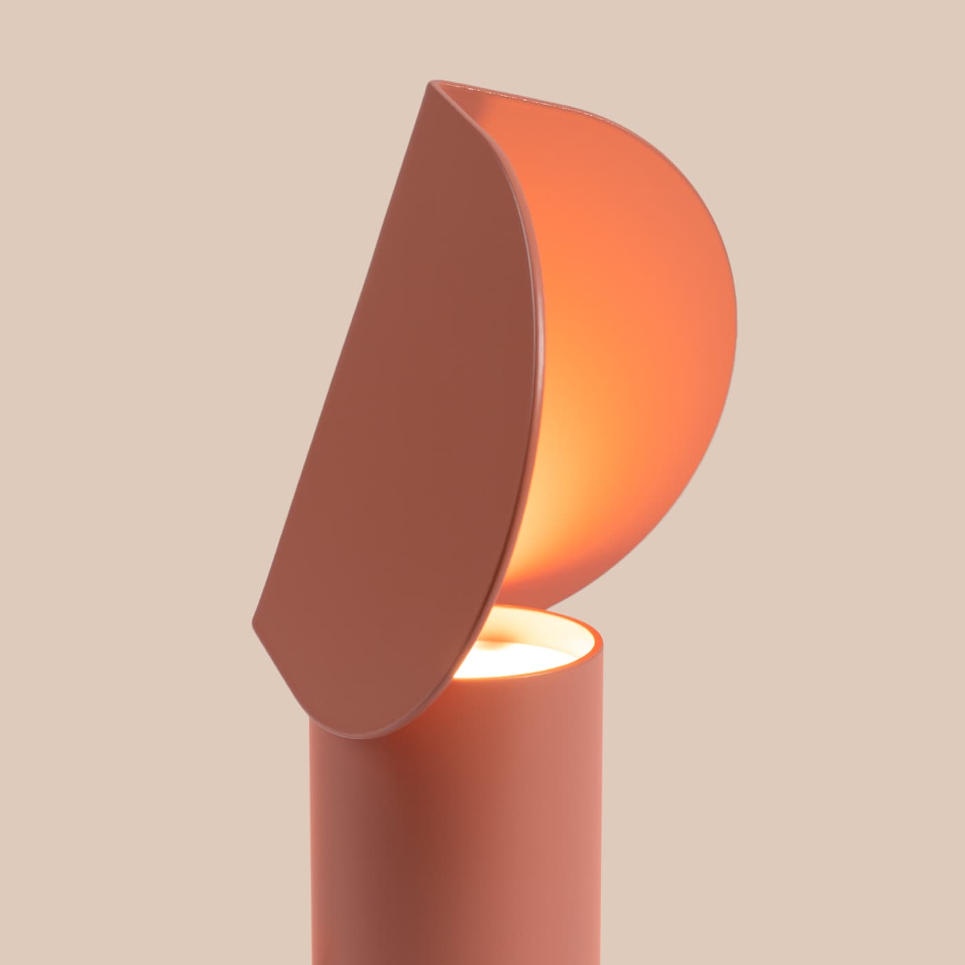 Lampa biurkowa BISCUIT brzoskwiniowa, Thoro - 311418