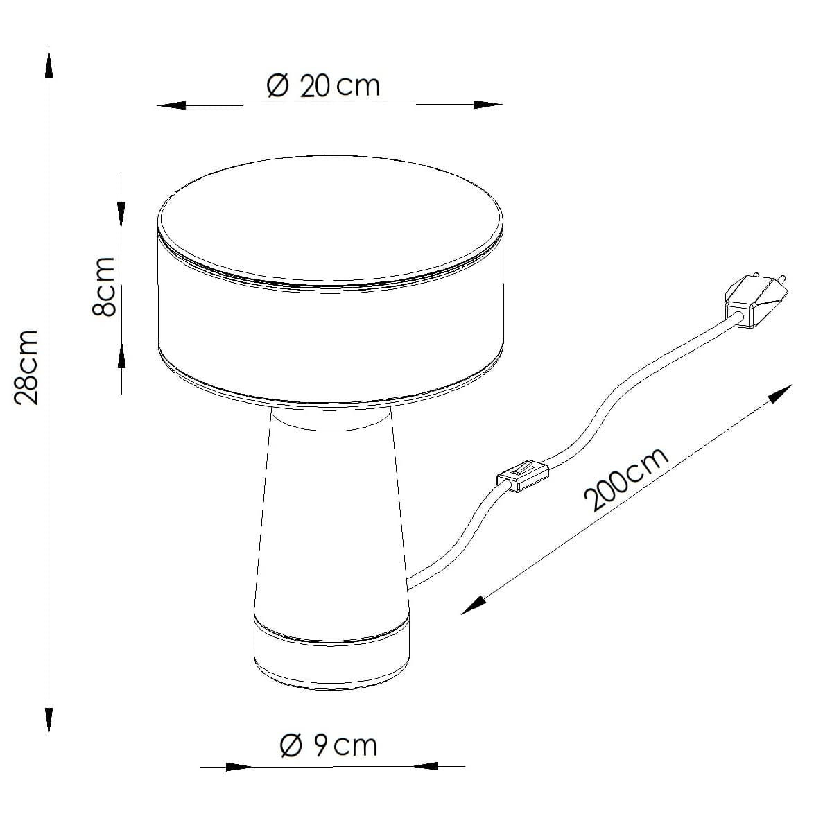 Desk lamp AXO yellow, Thoro - 311386