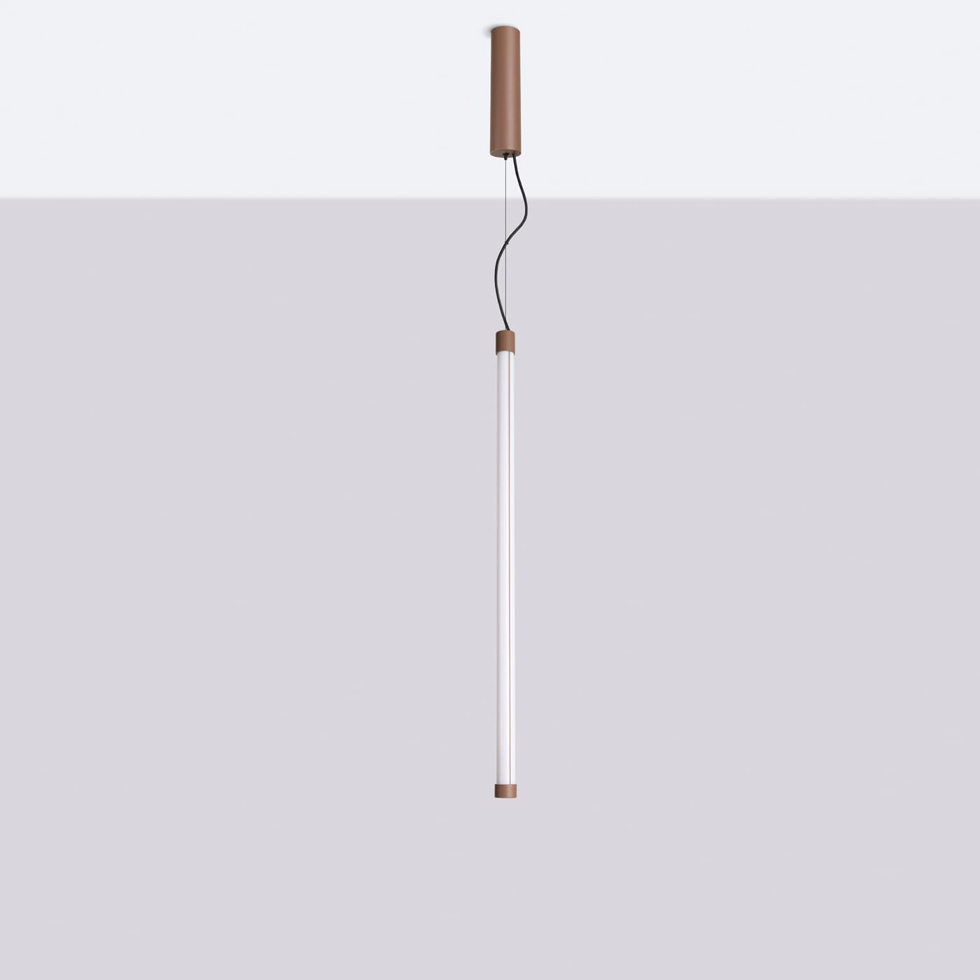 Pendant lamp TRANG 75 cm, brown, Thoro - 311315
