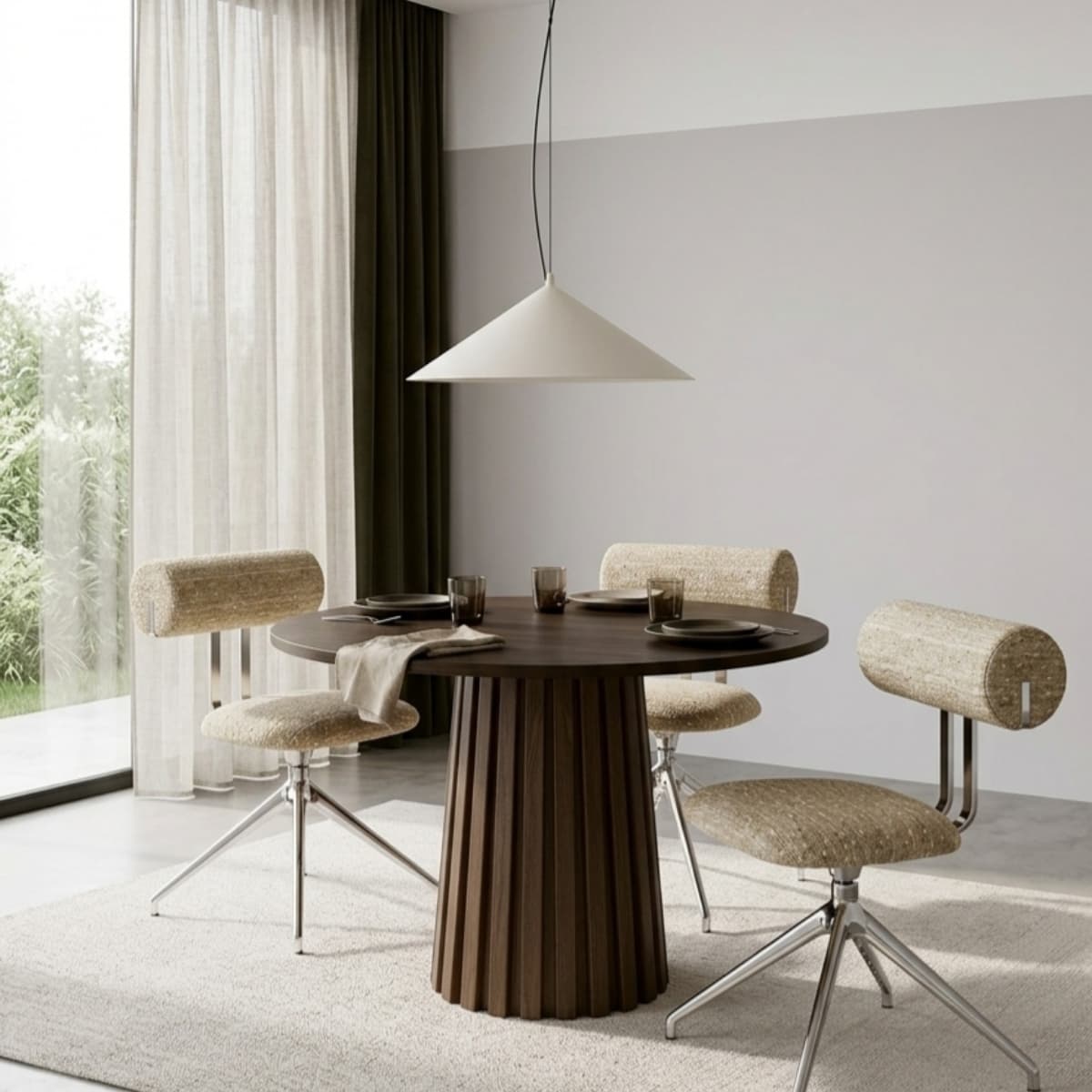 Pendant lamp FINT beige, Thoro - 311278