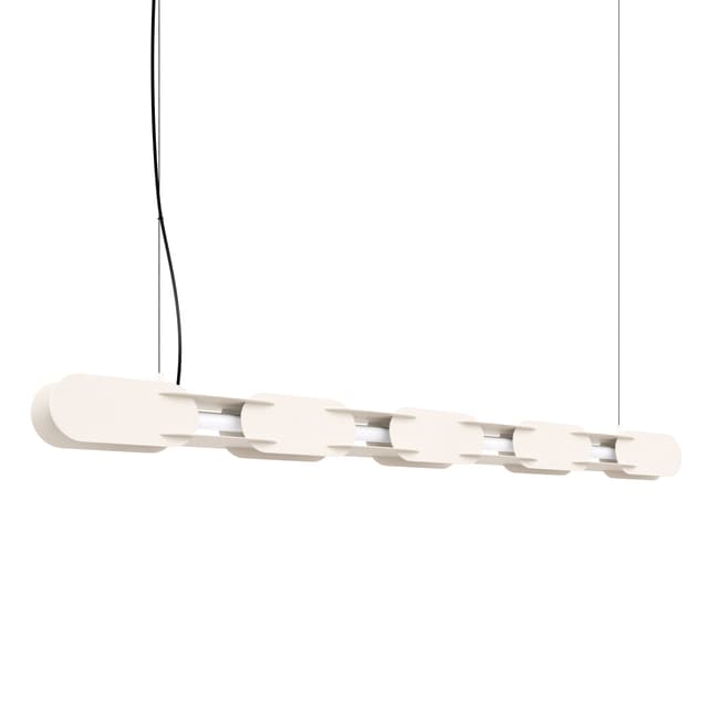 Pendant lamp CHAIN 158 cm, beige, Thoro - DIMENSION