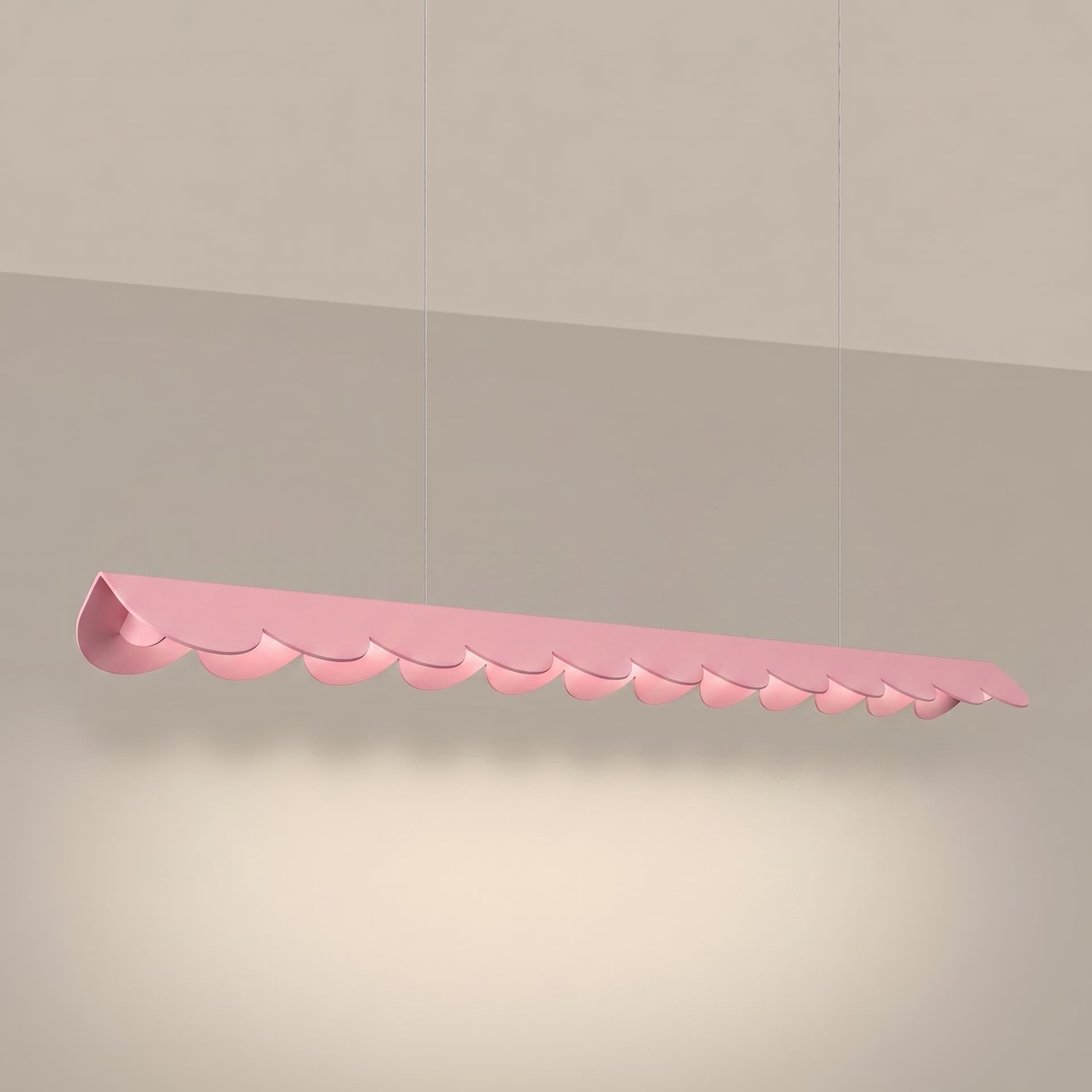 Lampa wisząca BISCUIT 130 cm, różowa, Thoro - 311232