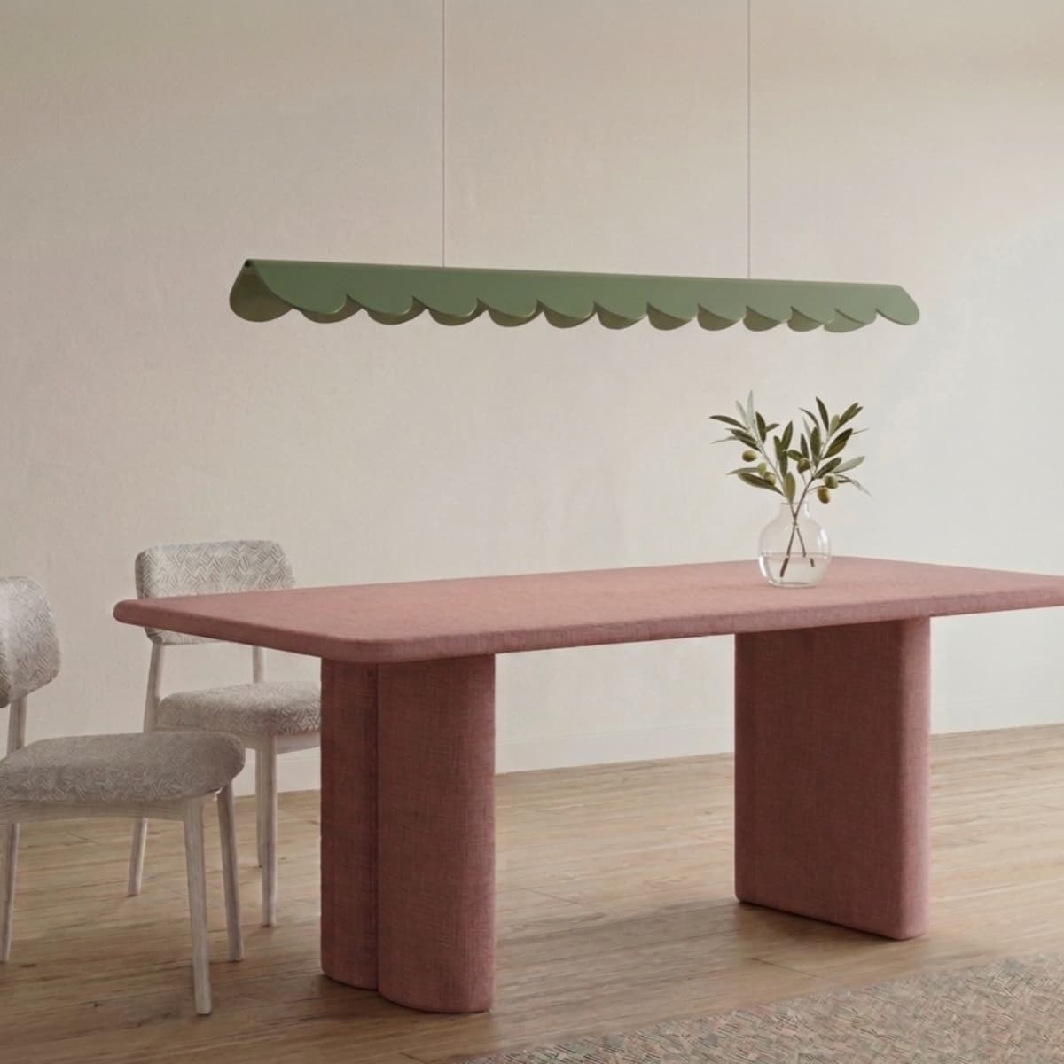 Lampa wisząca BISCUIT 130 cm, szałwiowa, Thoro - 311219
