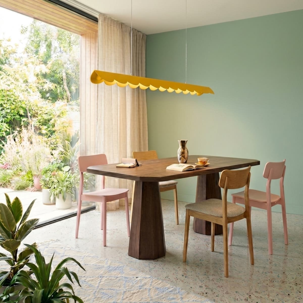 Lampa wisząca BISCUIT 130 cm, żółta, Thoro - 311207