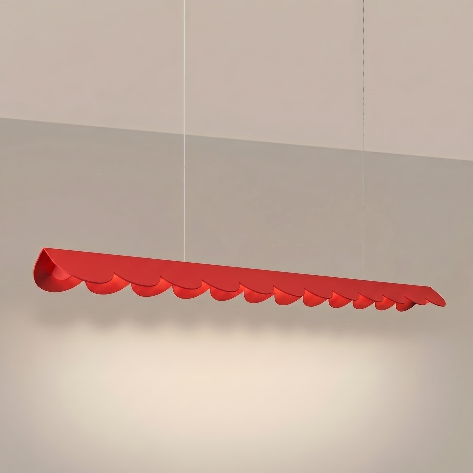Lampa wisząca BISCUIT 130 cm, czerwona, Thoro - 311196