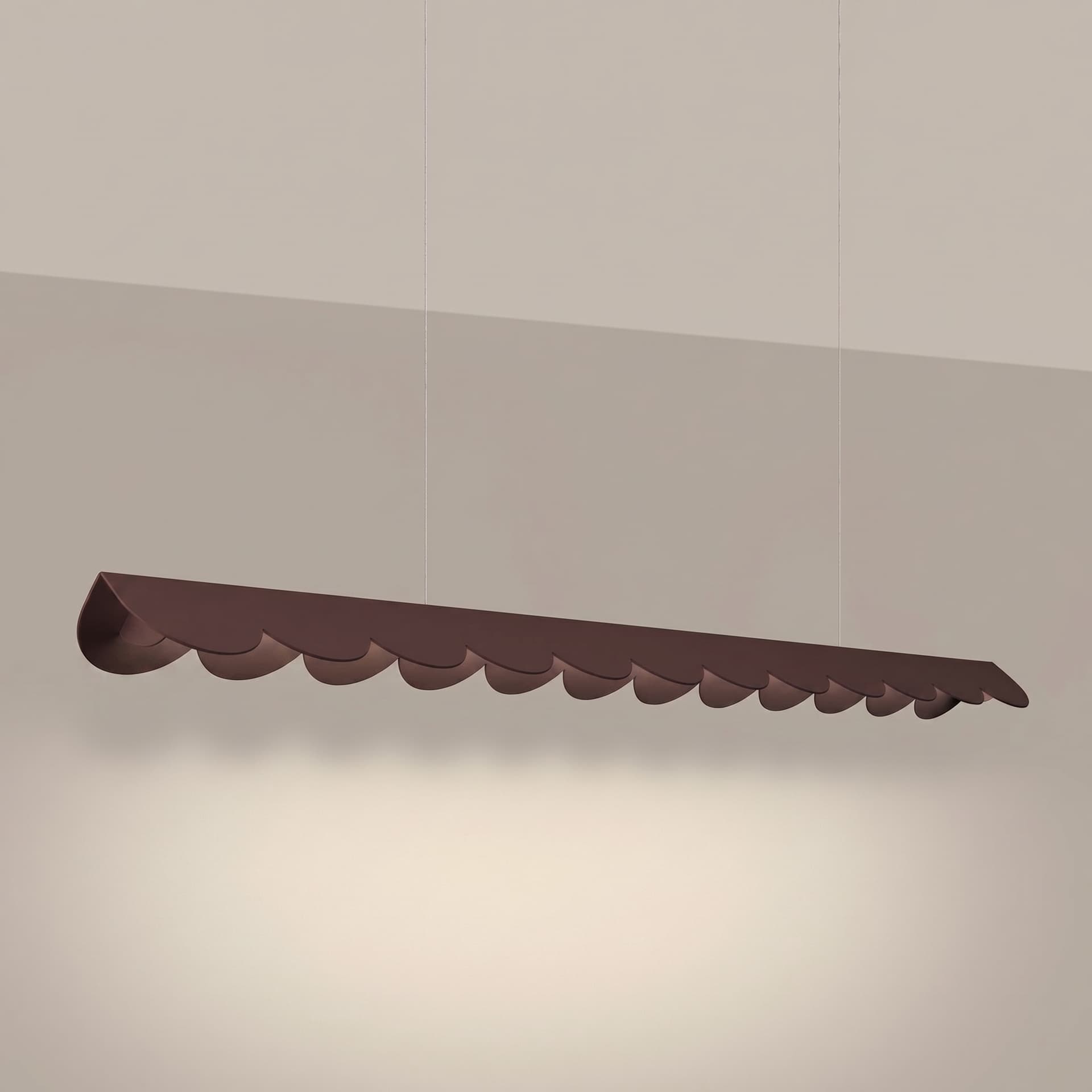 Lampa wisząca BISCUIT 130 cm, brązowa, Thoro - 311184