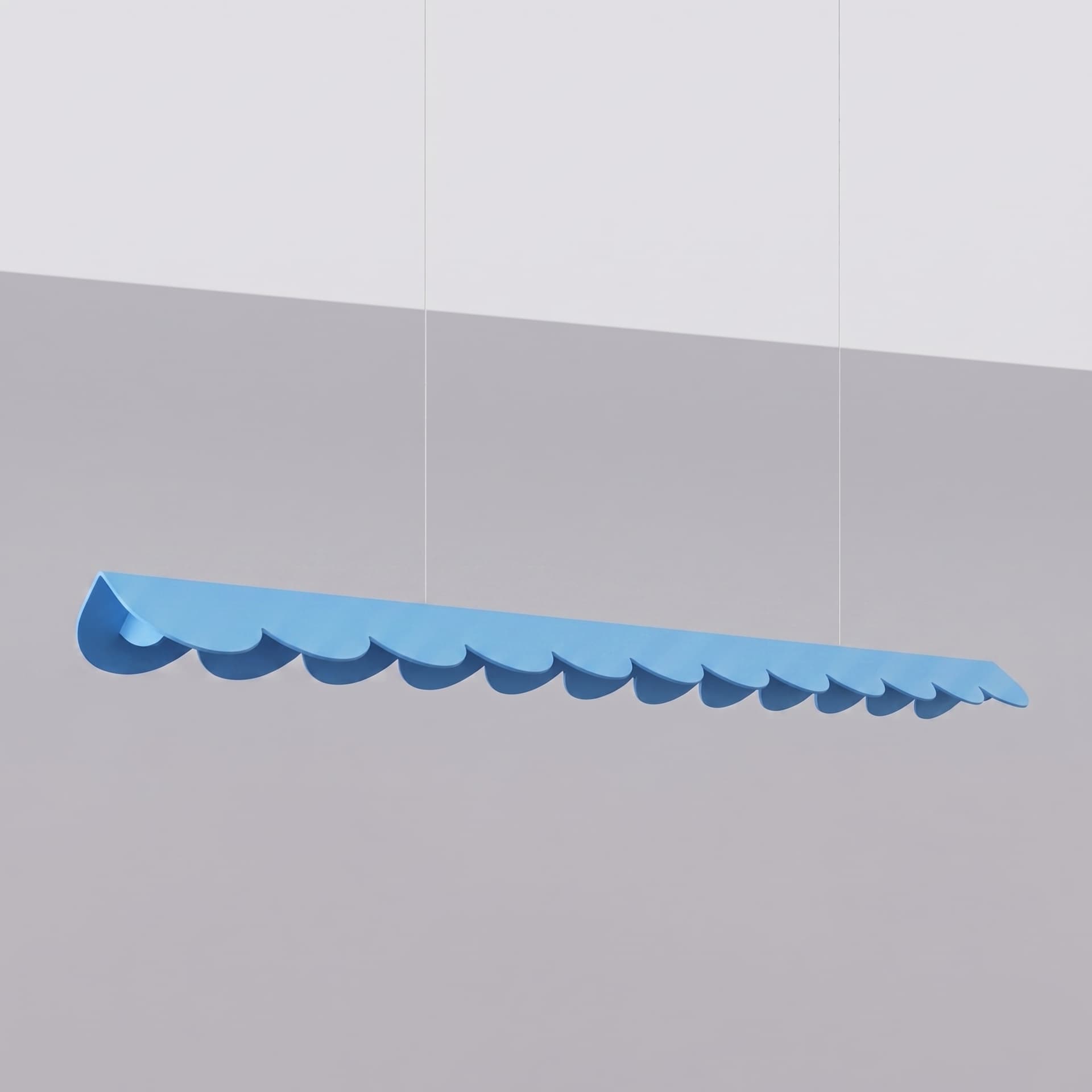 Lampa wisząca BISCUIT 130 cm, błękitna, Thoro - 311169