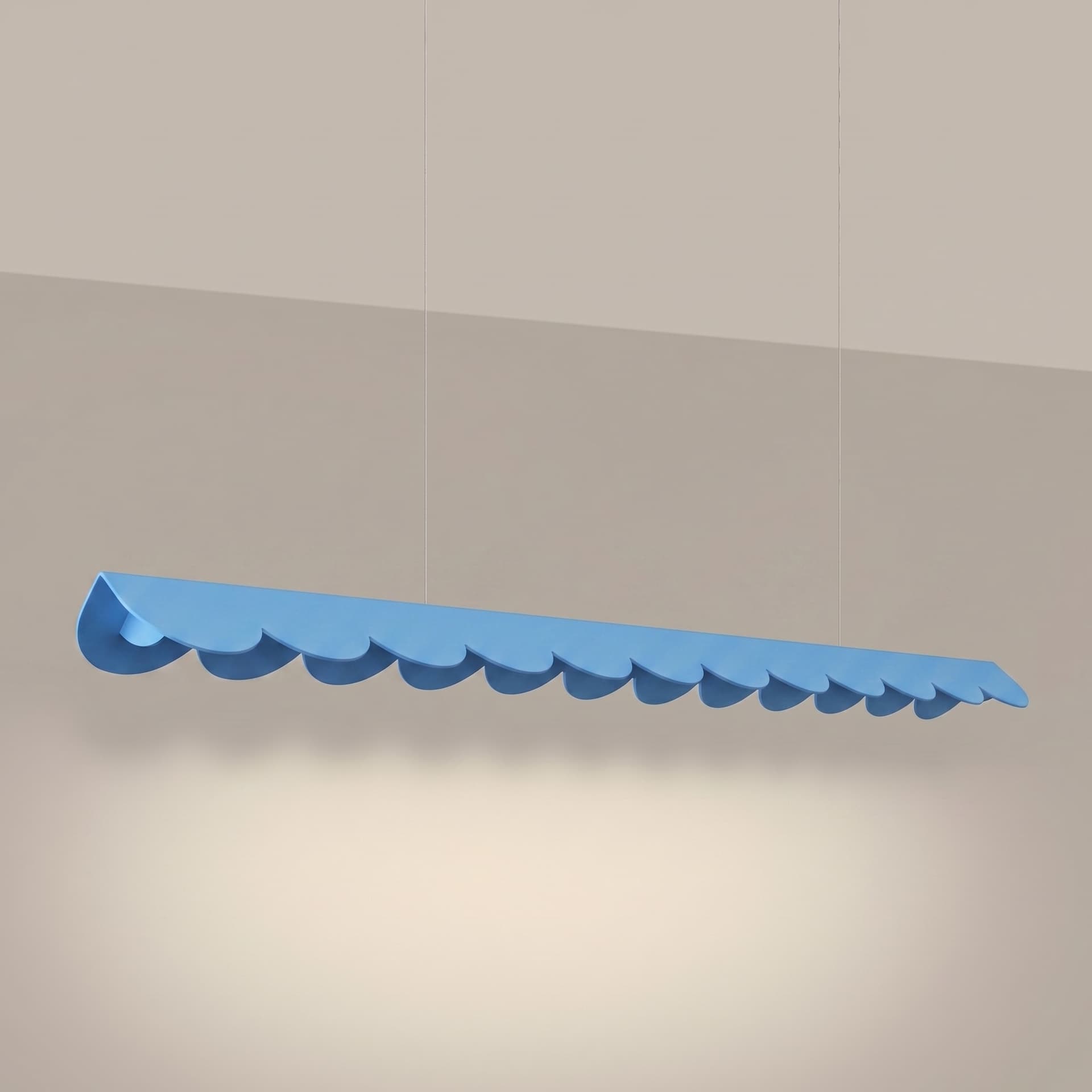 Lampa wisząca BISCUIT 130 cm, błękitna, Thoro - 311172