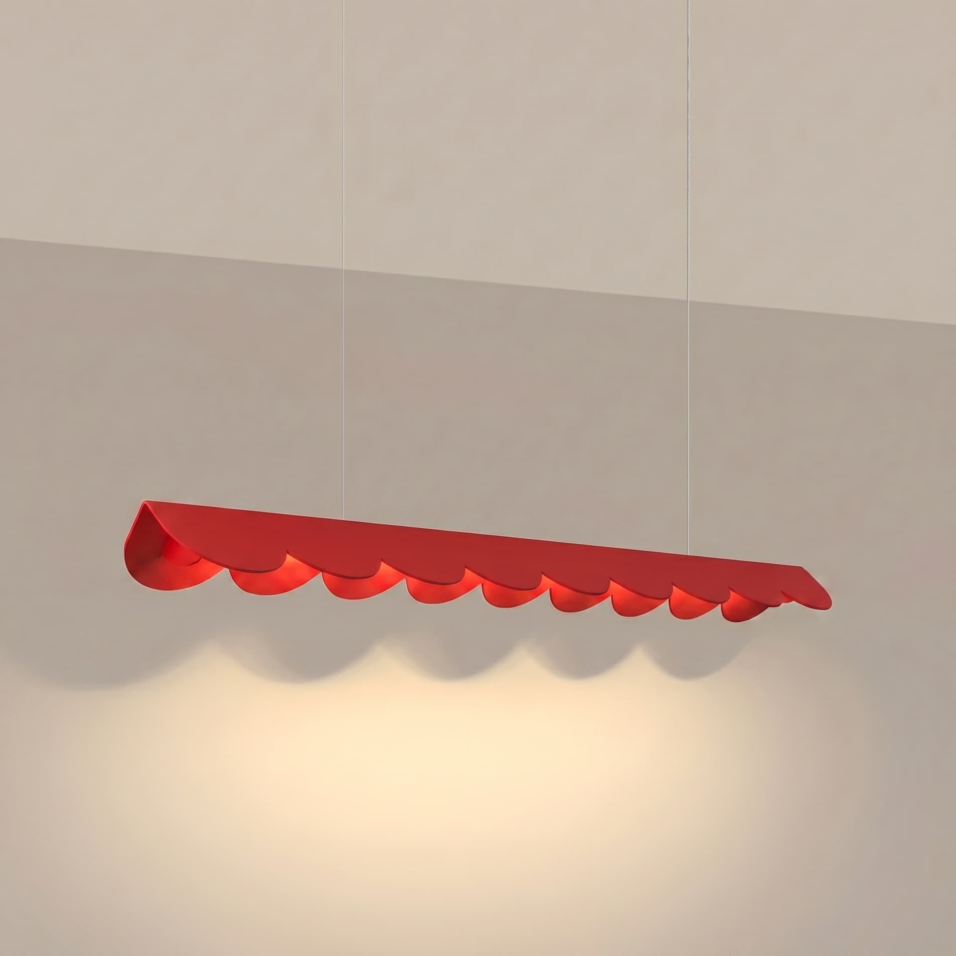 Lampa wisząca BISCUIT 100 cm, czerwona, Thoro - 311124