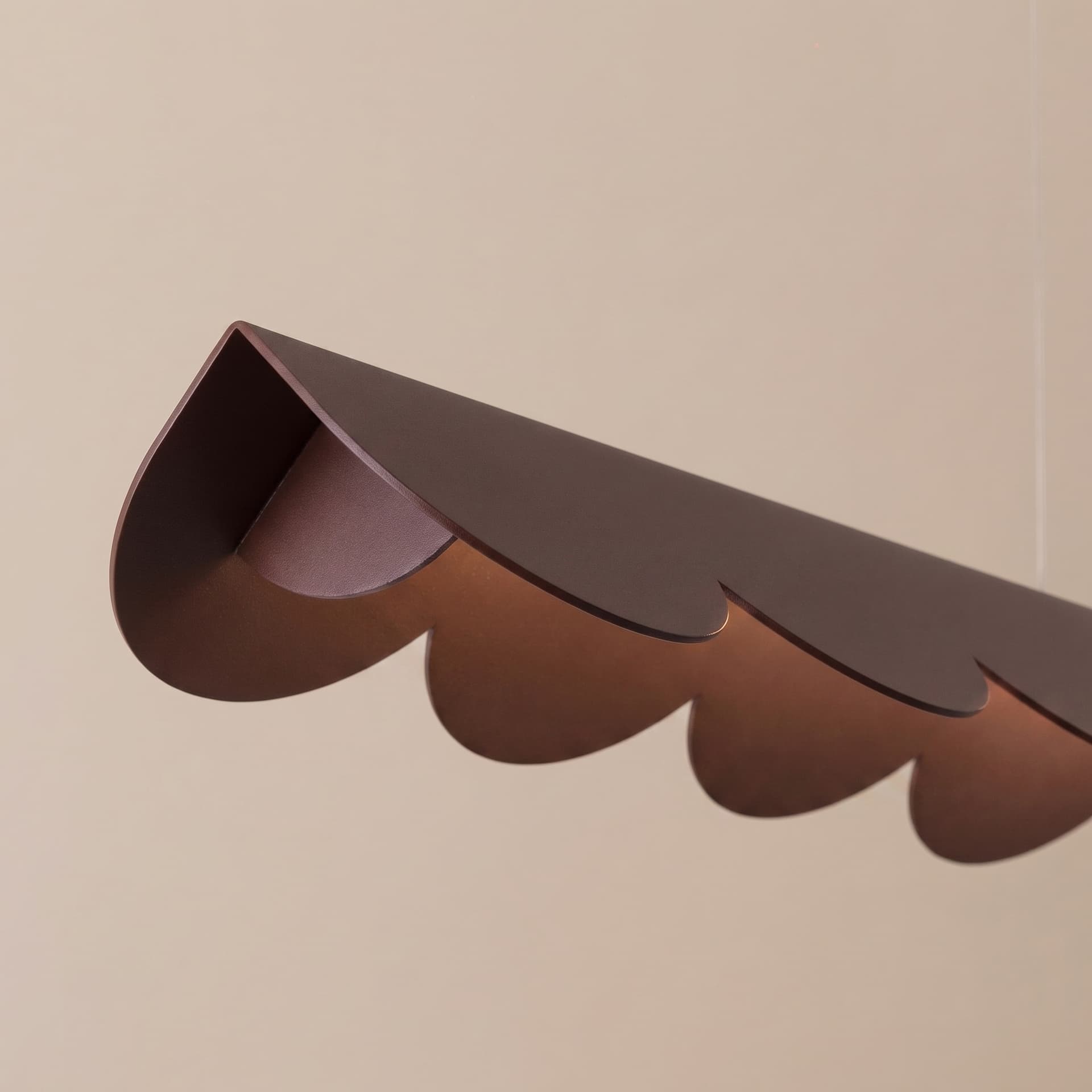 Lampa wisząca BISCUIT 100 cm, brązowa, Thoro - 311113