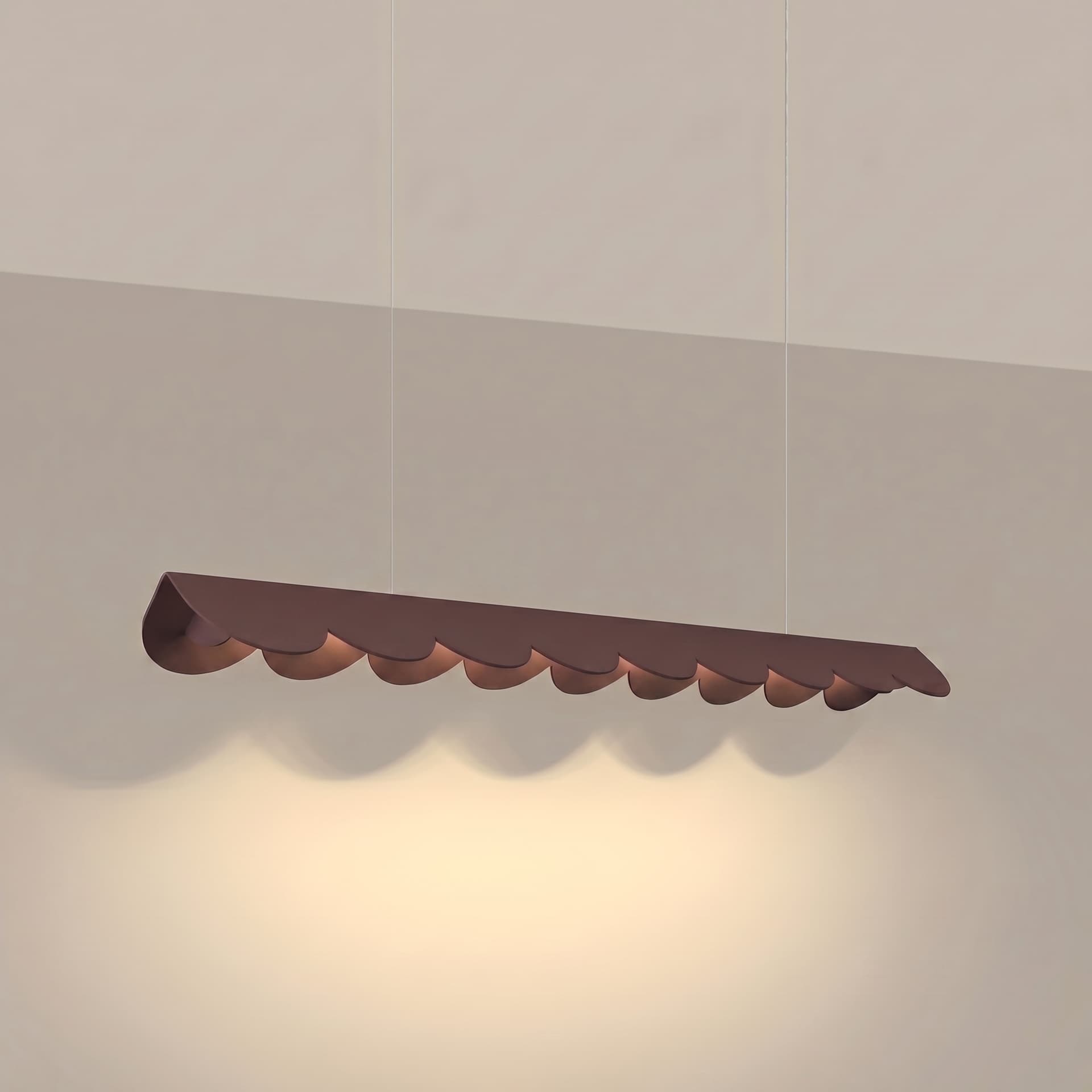 Lampa wisząca BISCUIT 100 cm, brązowa, Thoro - 311112