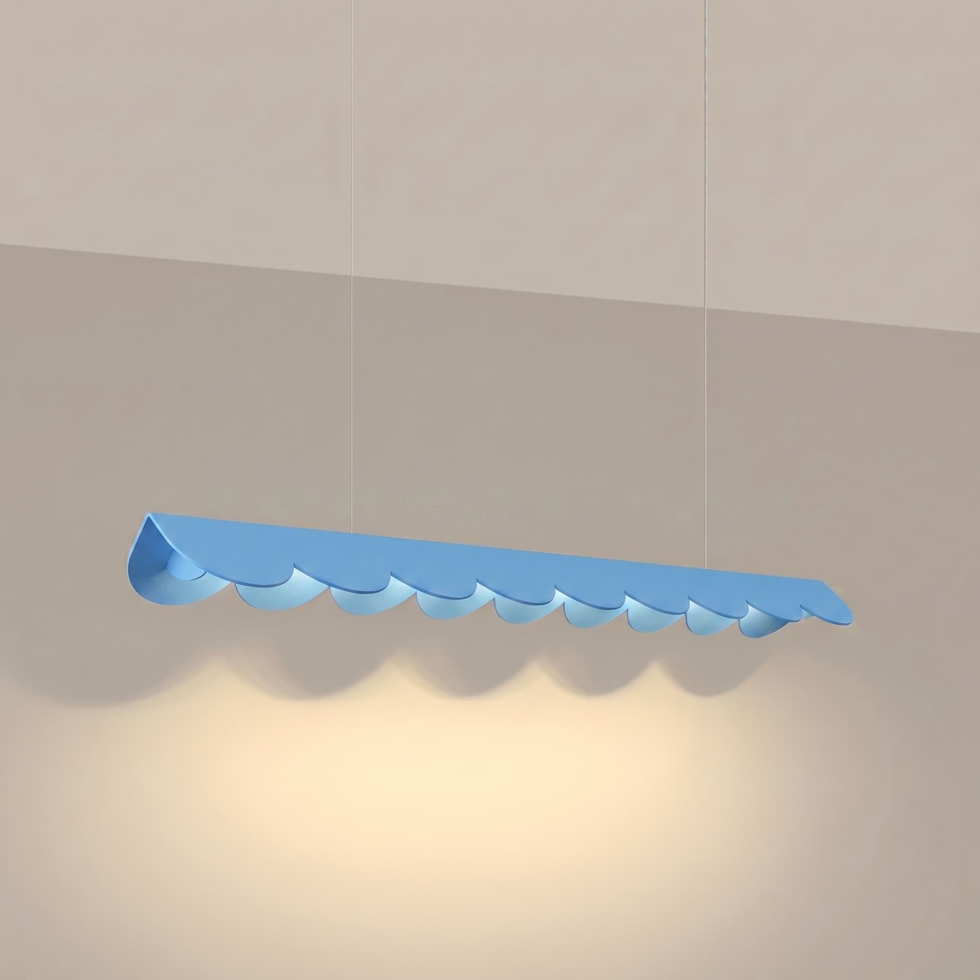 Lampa wisząca BISCUIT 100 cm, błękitna, Thoro - 311100