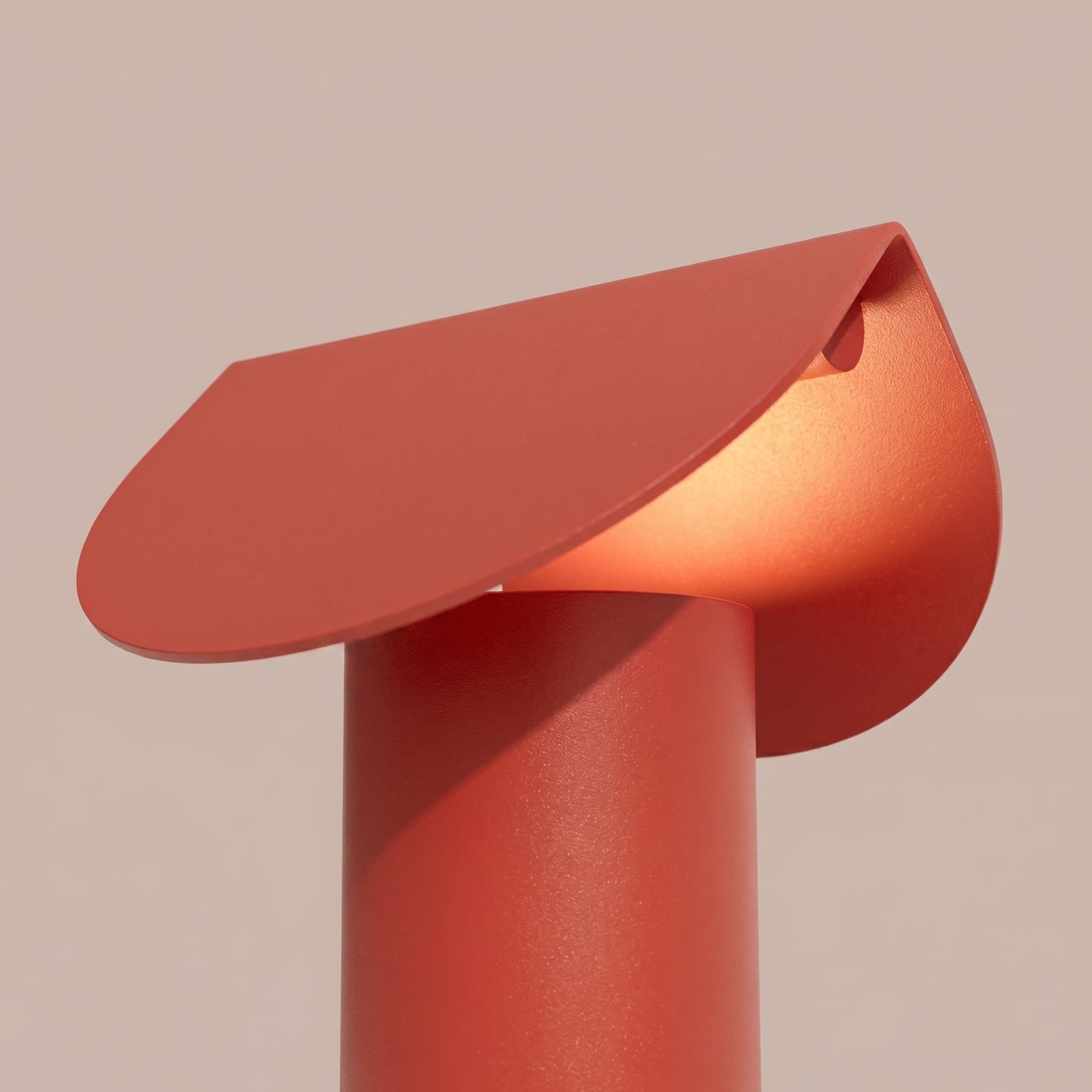 Lampa biurkowa BISCUIT czerwona, Thoro - 311059