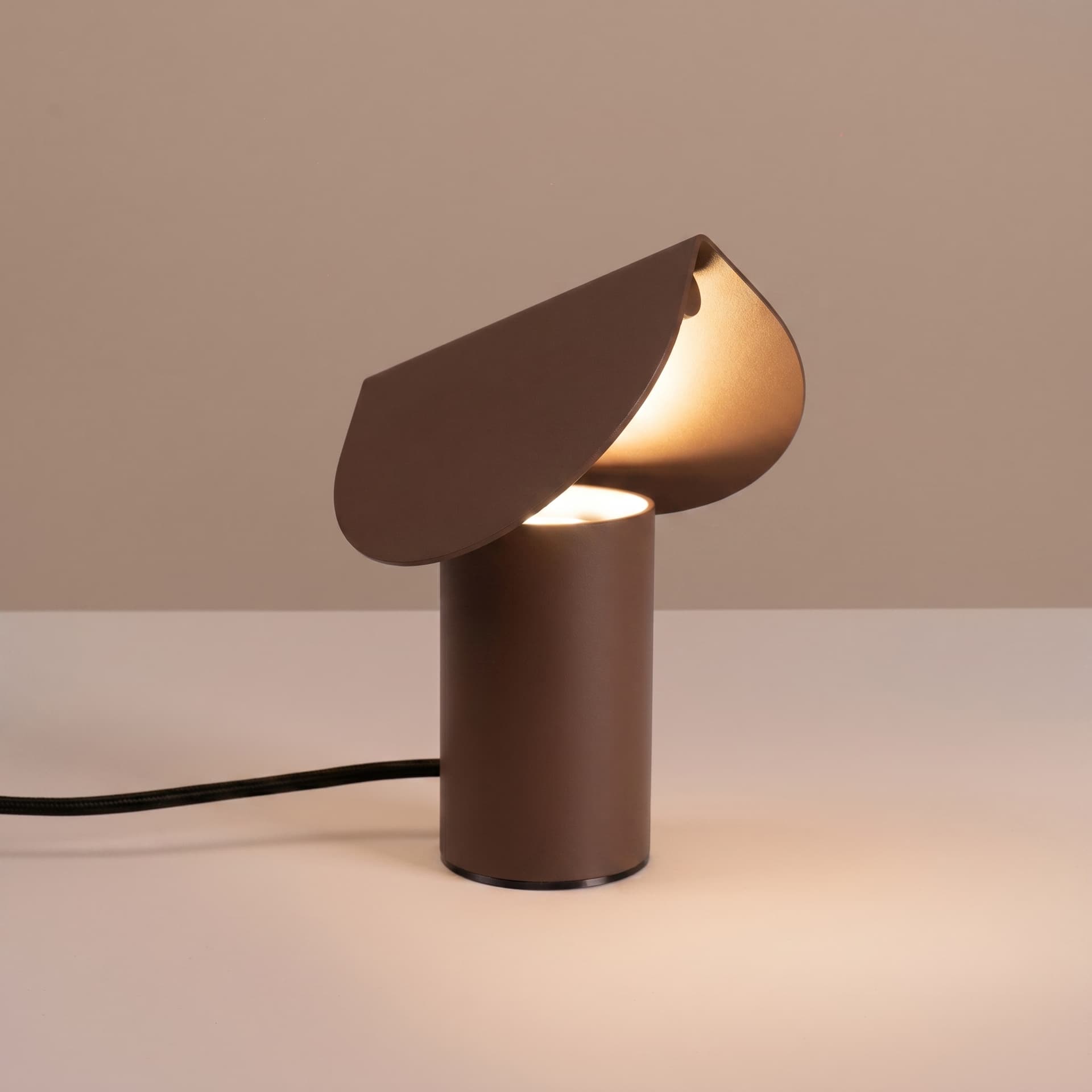 Lampa biurkowa BISCUIT brązowa, Thoro - 311045