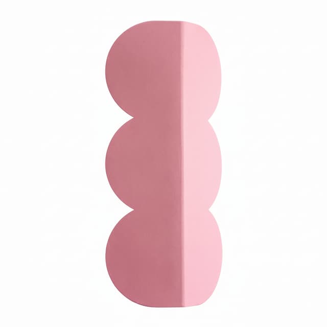 Kinkiet BISCUIT różowy, Thoro - WYMIARY