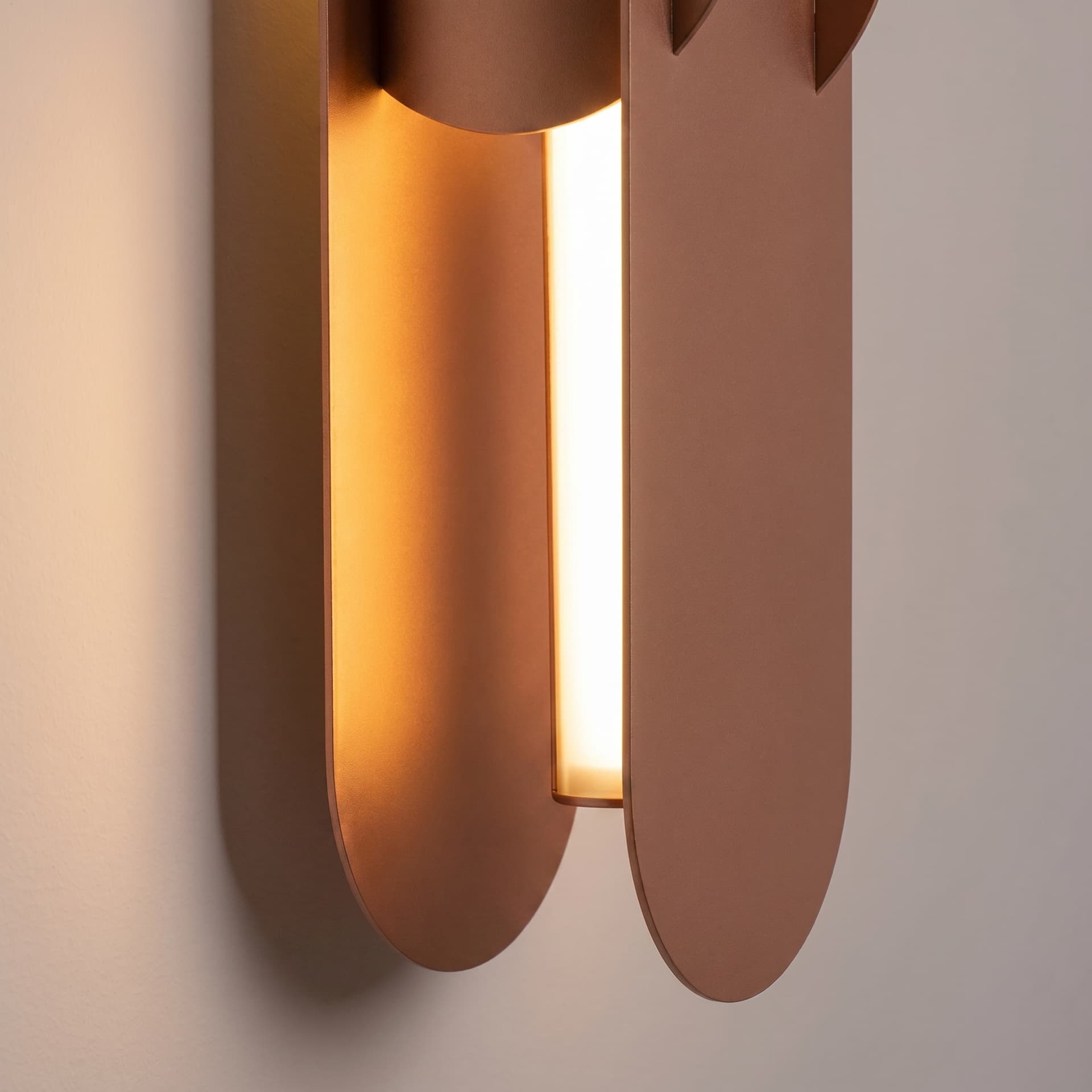 CHAIN wall lamp 91 cm, mocca, Thoro - 310878