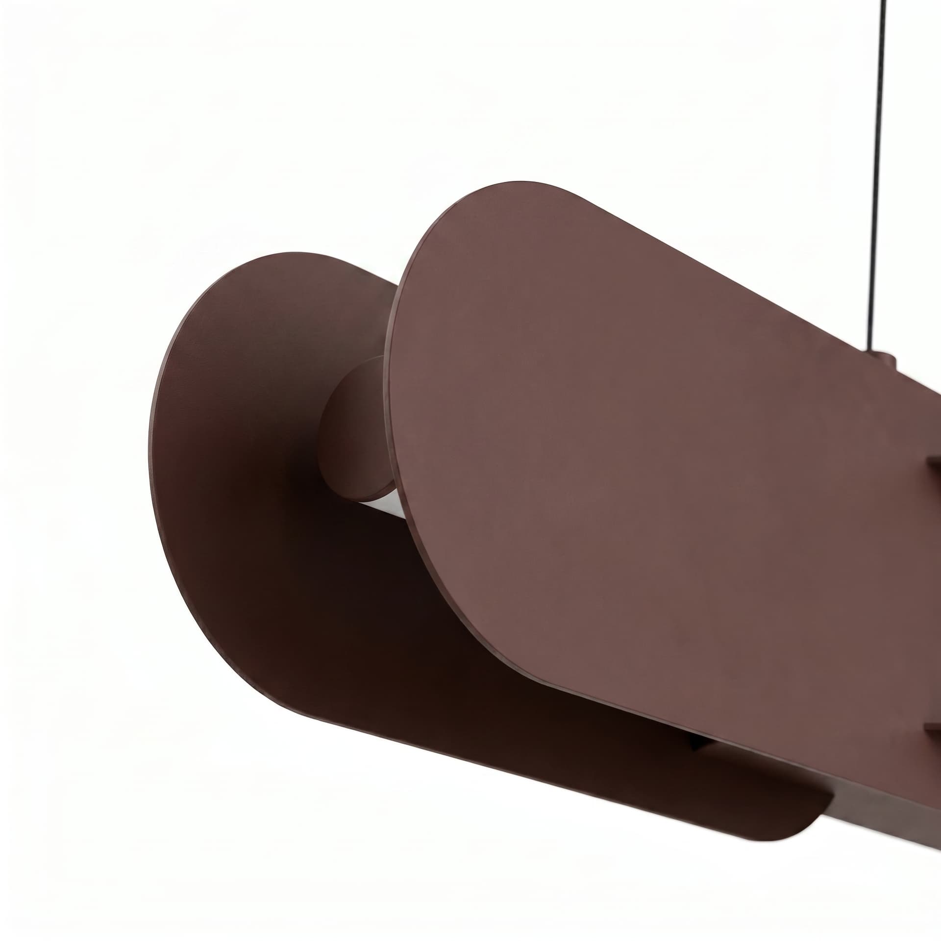 Pendant lamp CHAIN 91 cm, brown, Thoro - 310815