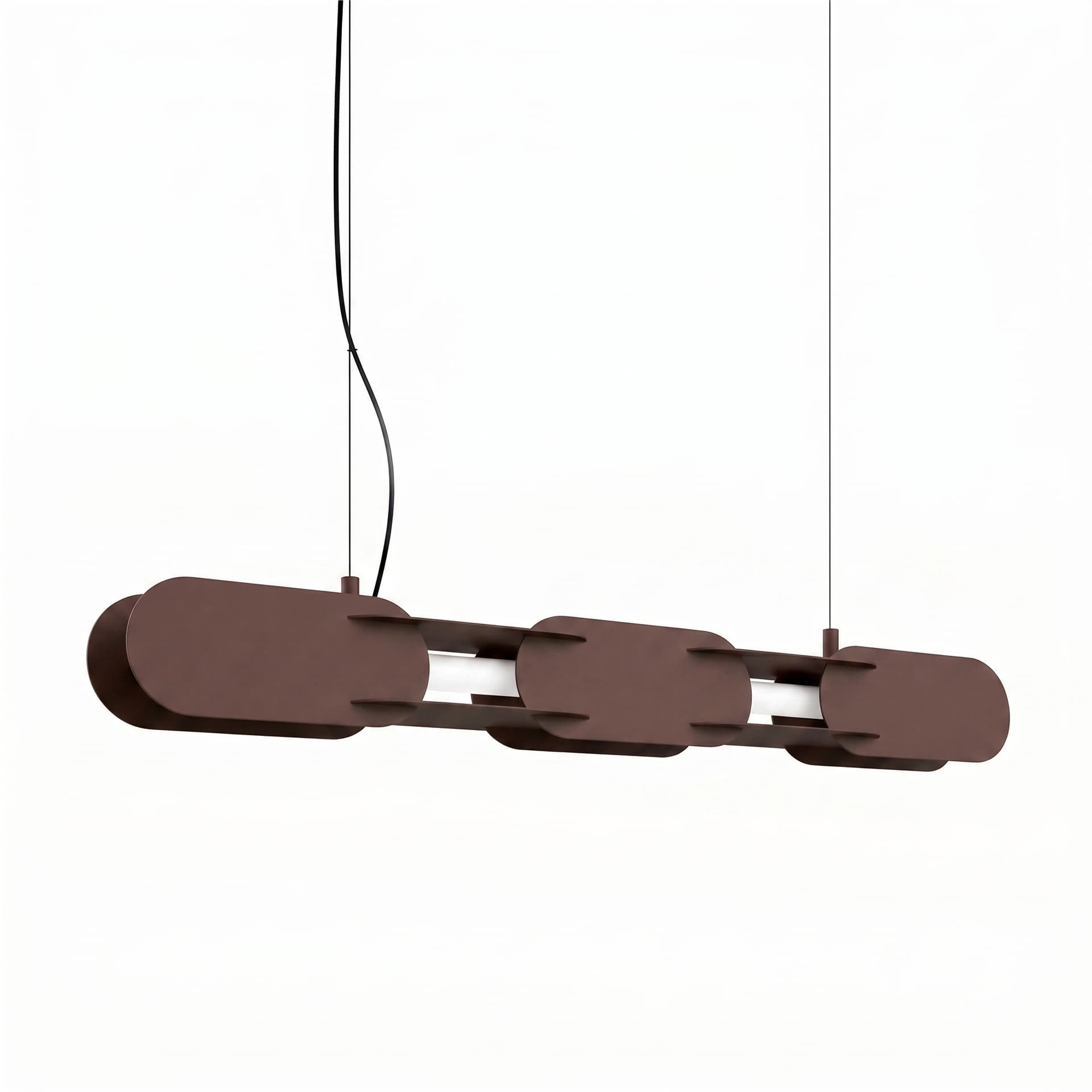 Pendant lamp CHAIN 91 cm, brown, Thoro