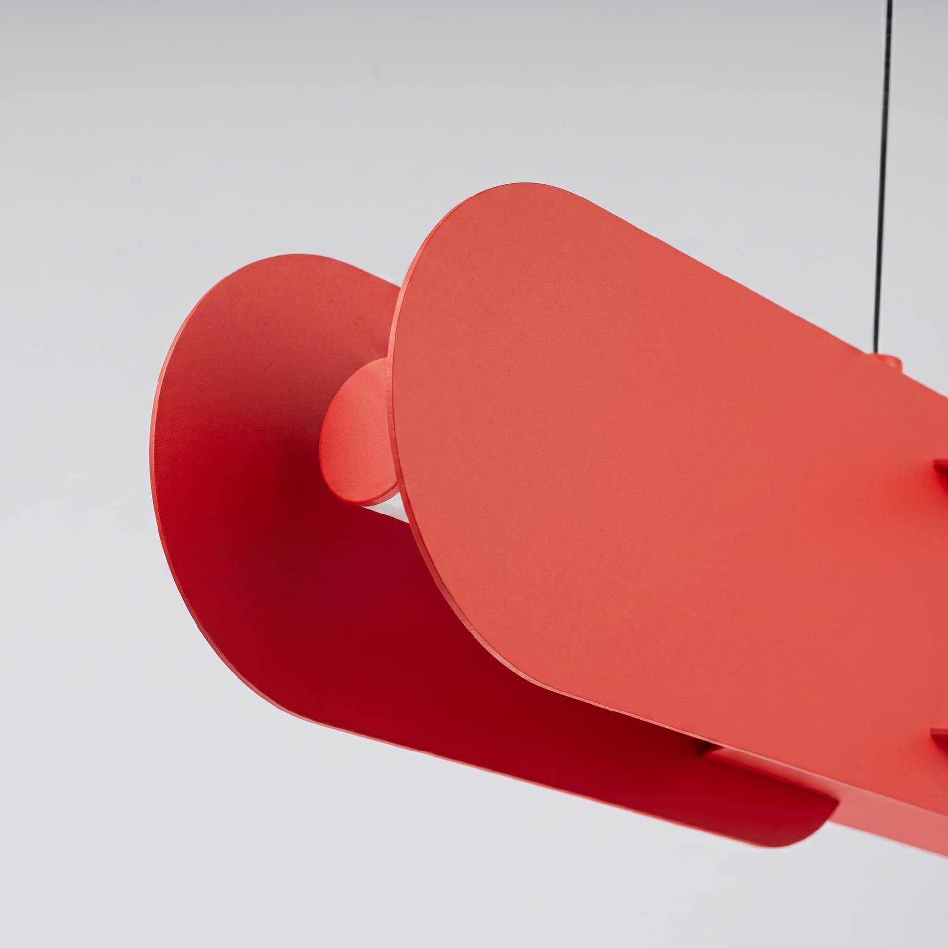 Pendant lamp CHAIN 91 cm, red, Thoro - 310775