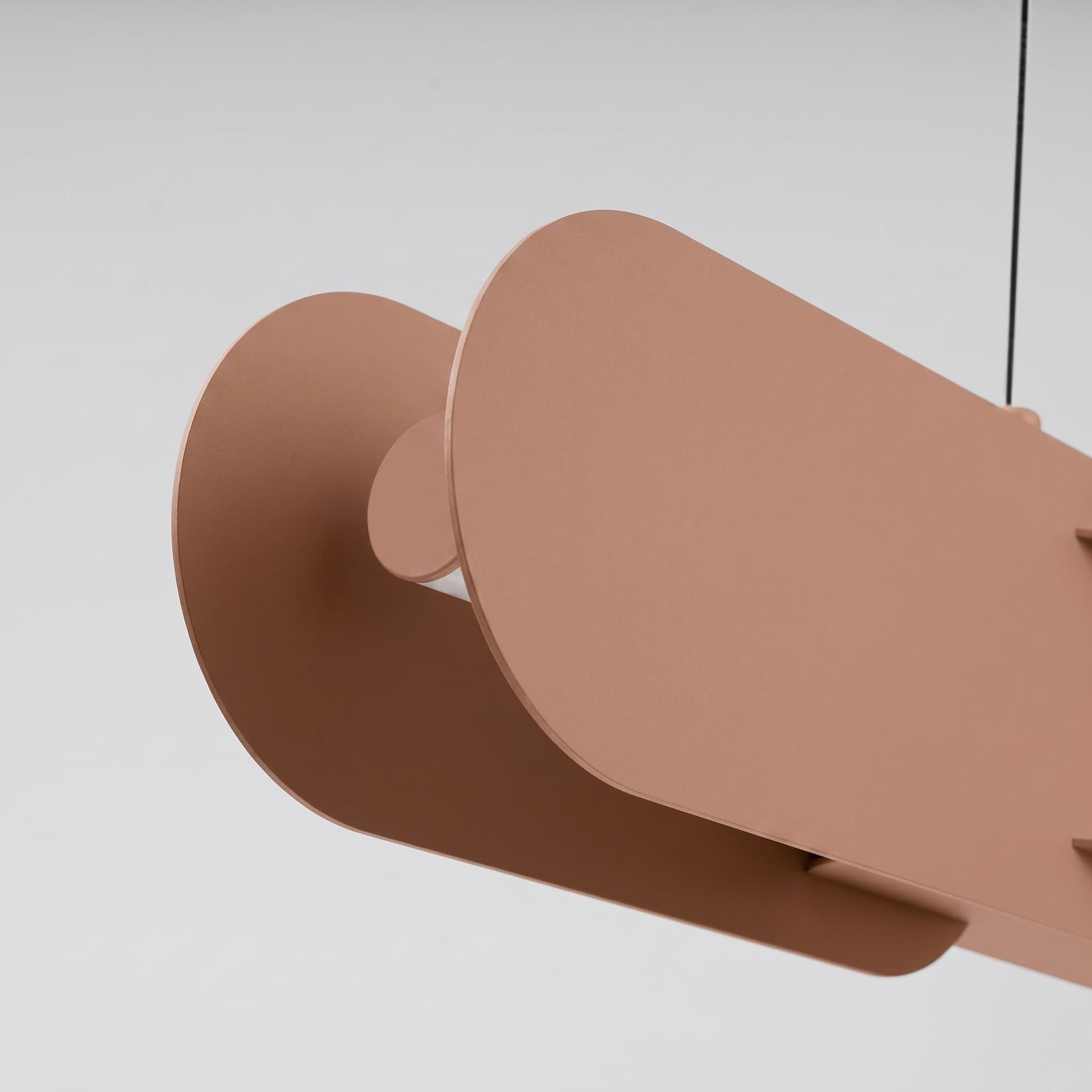 Pendant lamp CHAIN 91 cm, mocca, Thoro - 310767