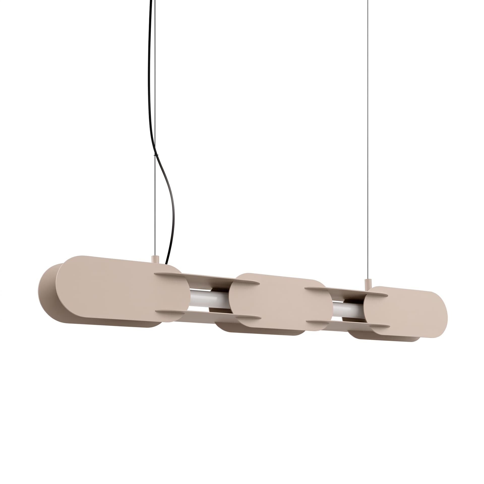 Pendant lamp CHAIN 91 cm, taupe, Thoro