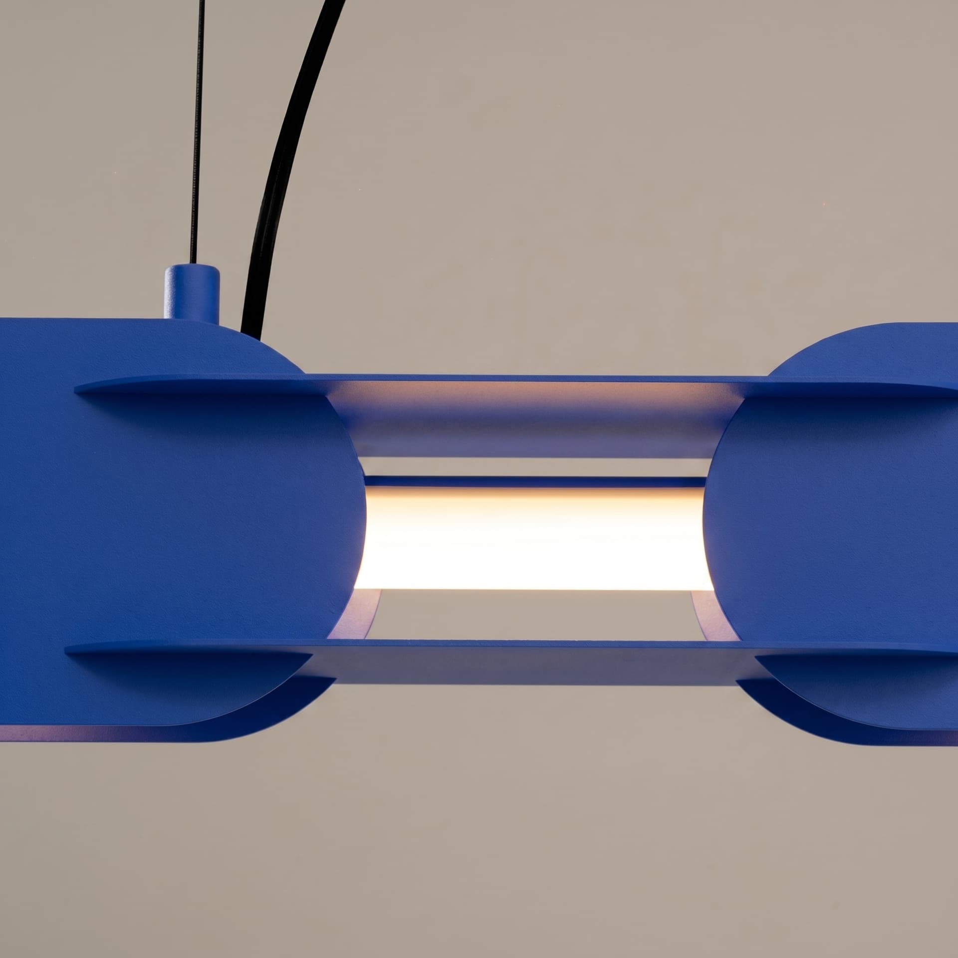 Pendant lamp CHAIN 91 cm, ultramarine, Thoro - 310726