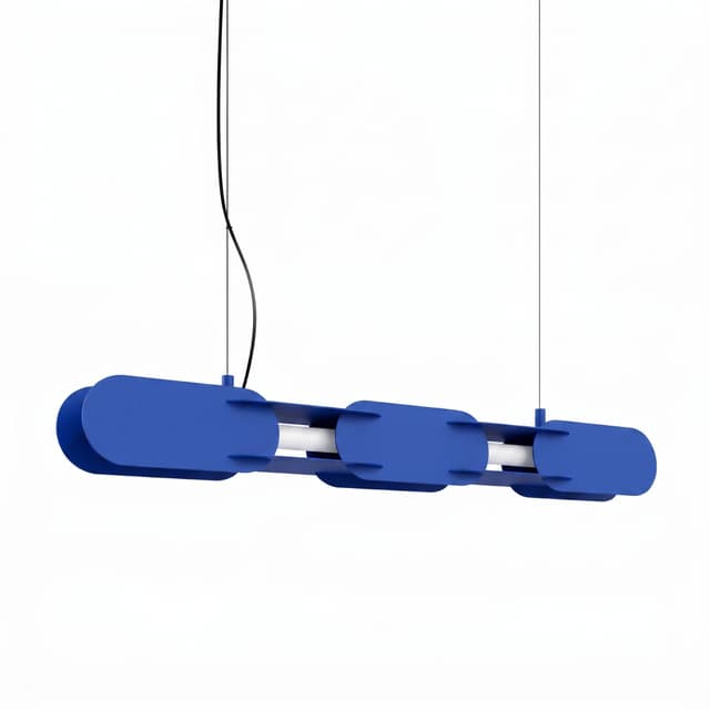 Pendant lamp CHAIN 91 cm, ultramarine, Thoro - DIMENSION