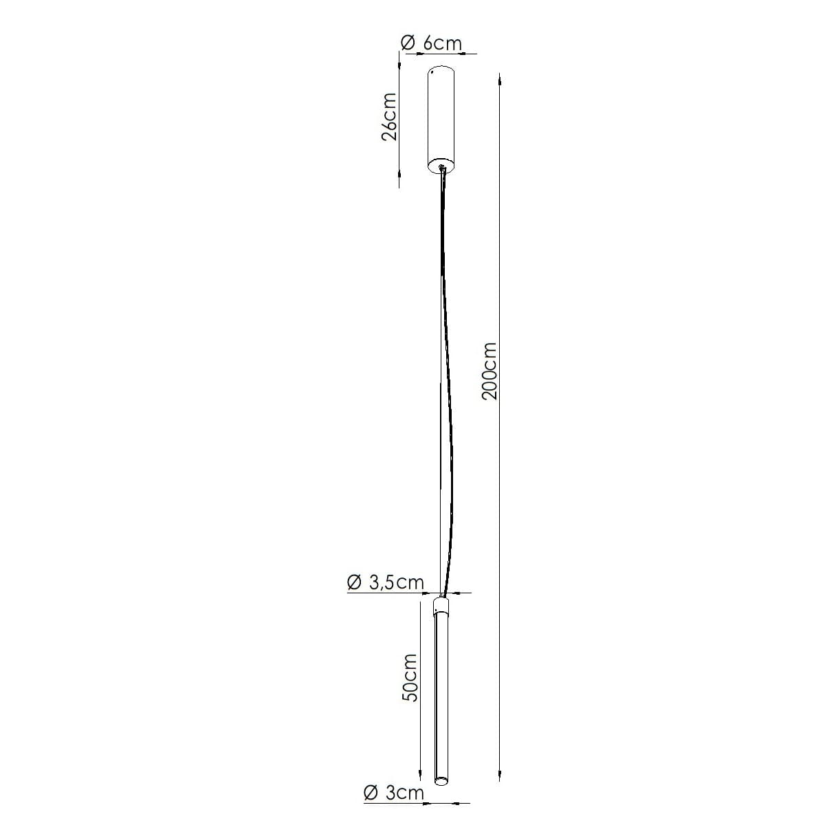 Pendant lamp TRANG 50 cm, beige, Thoro - 310704