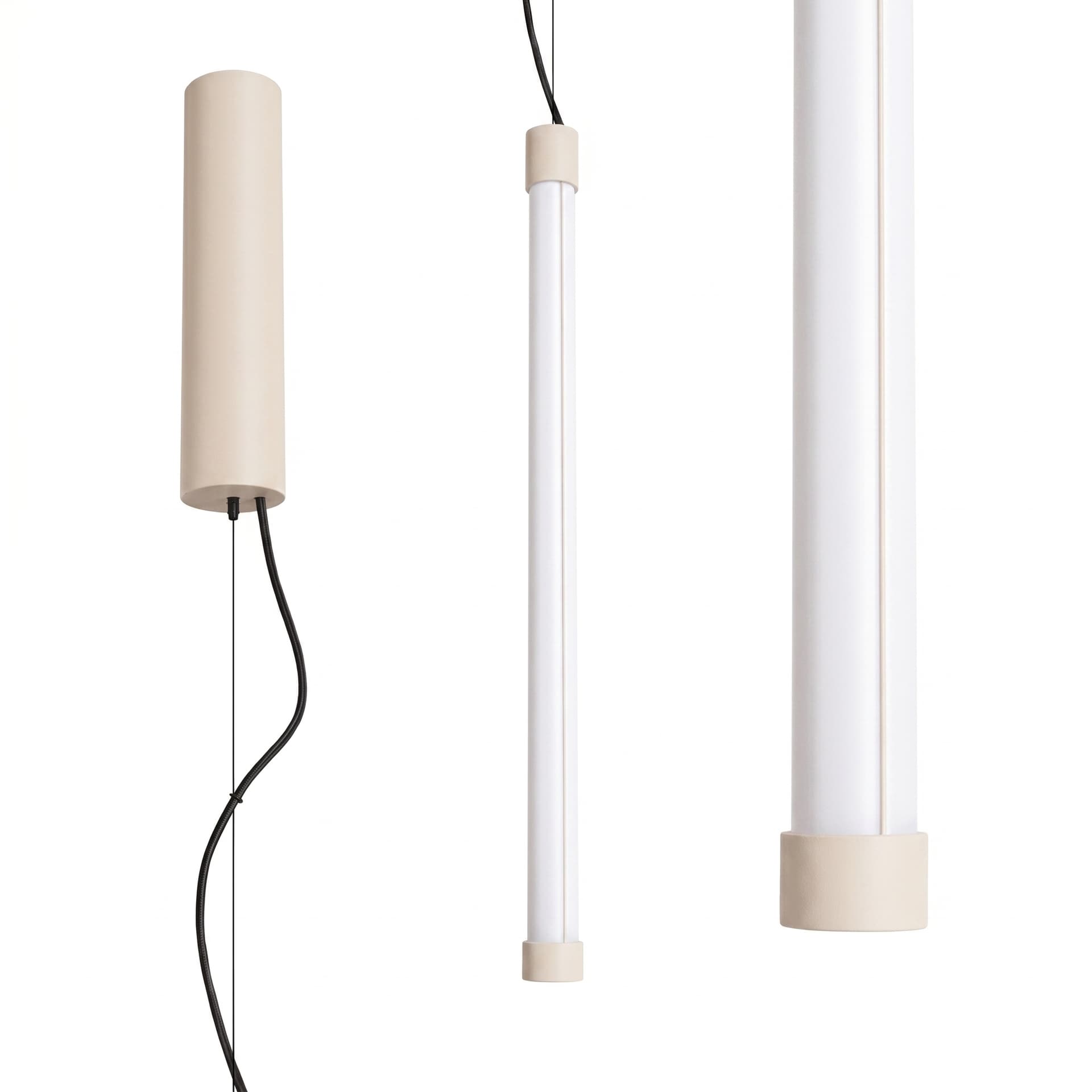 Pendant lamp TRANG 50 cm, beige, Thoro - 310698