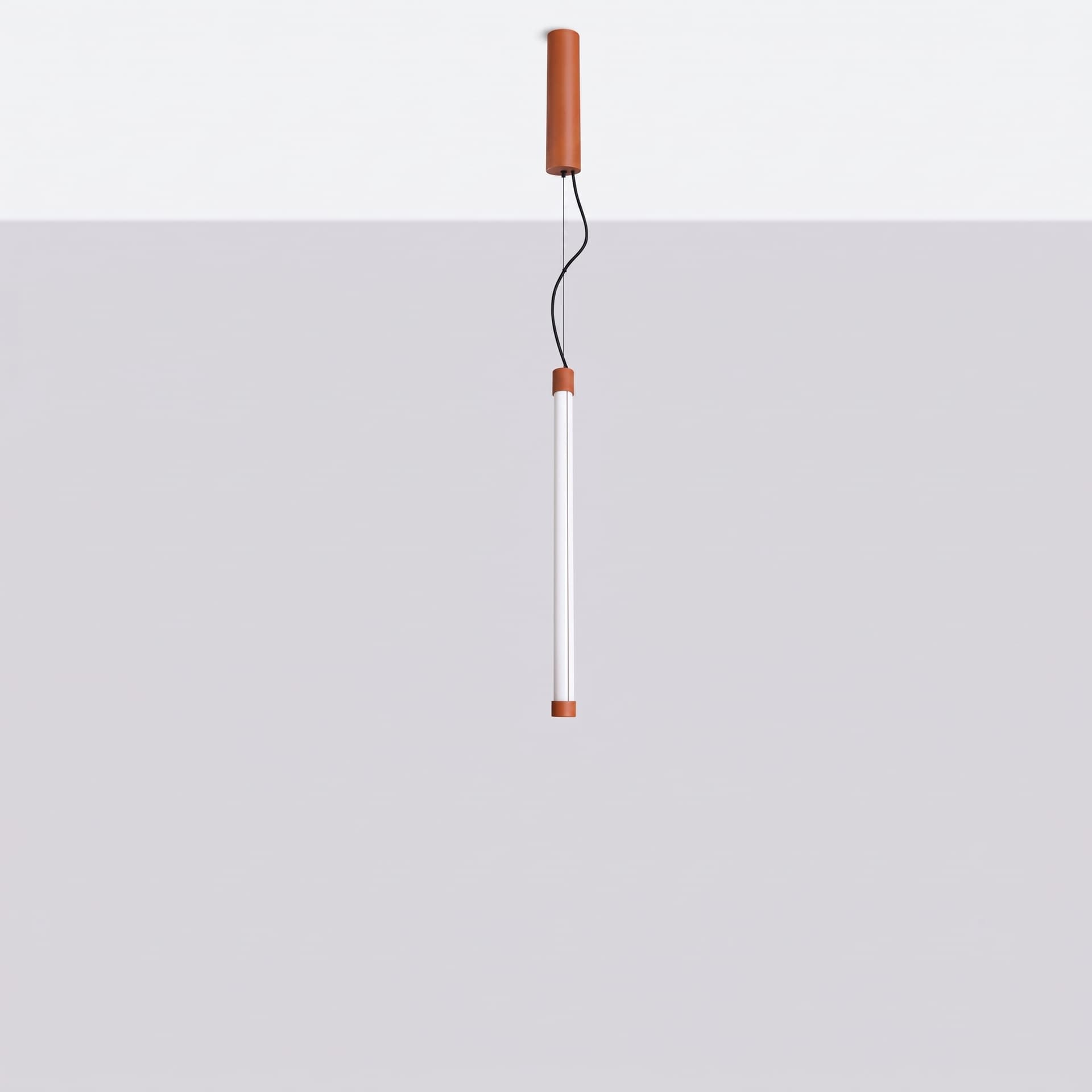 Pendant lamp TRANG 50 cm, ochre red, Thoro - 310637