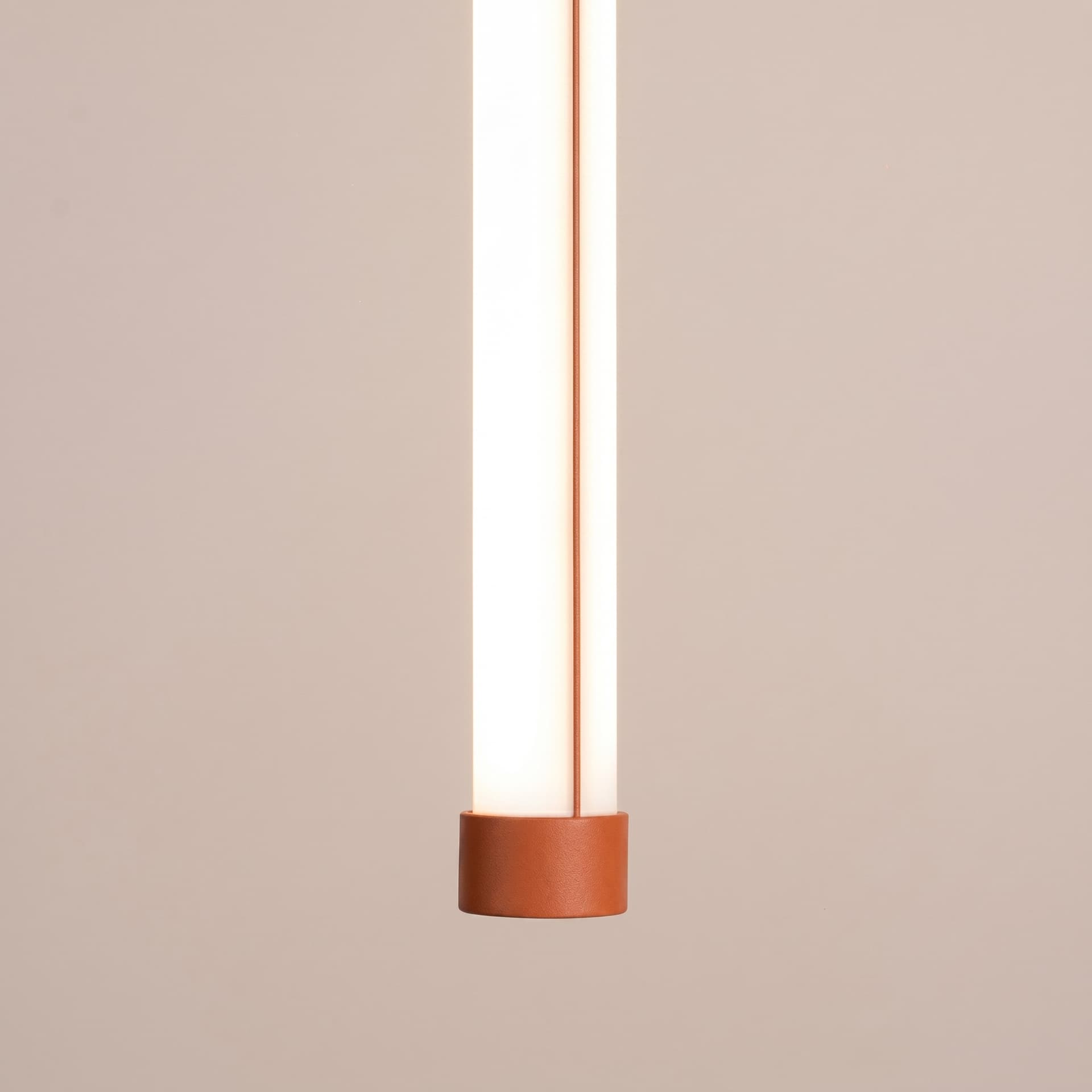 Pendant lamp TRANG 50 cm, ochre red, Thoro - 310639