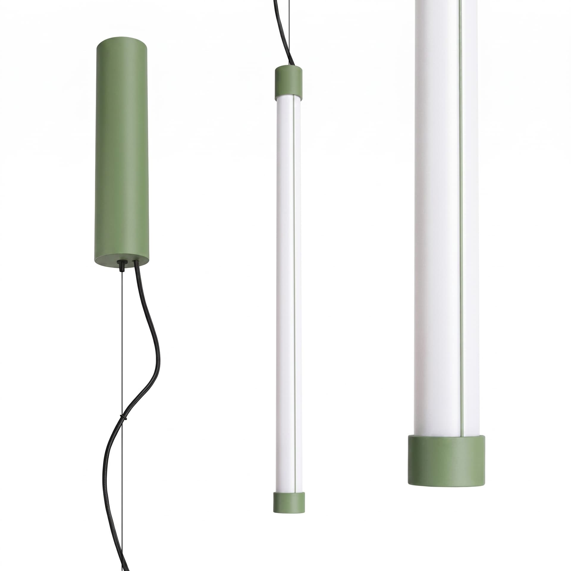 Pendant lamp TRANG 50 cm, sage green, Thoro - 310617