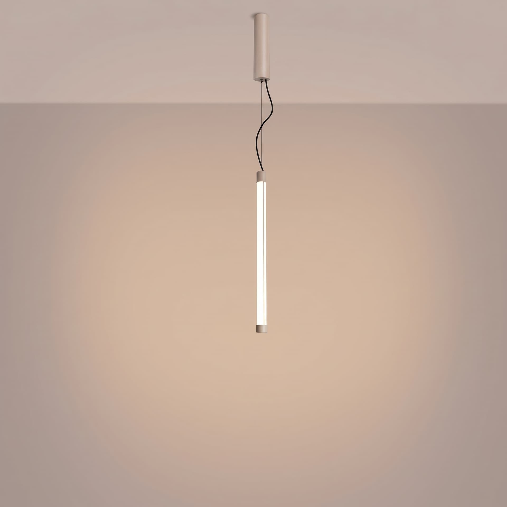 Pendant lamp TRANG 50 cm, taupe, Thoro - 312048
