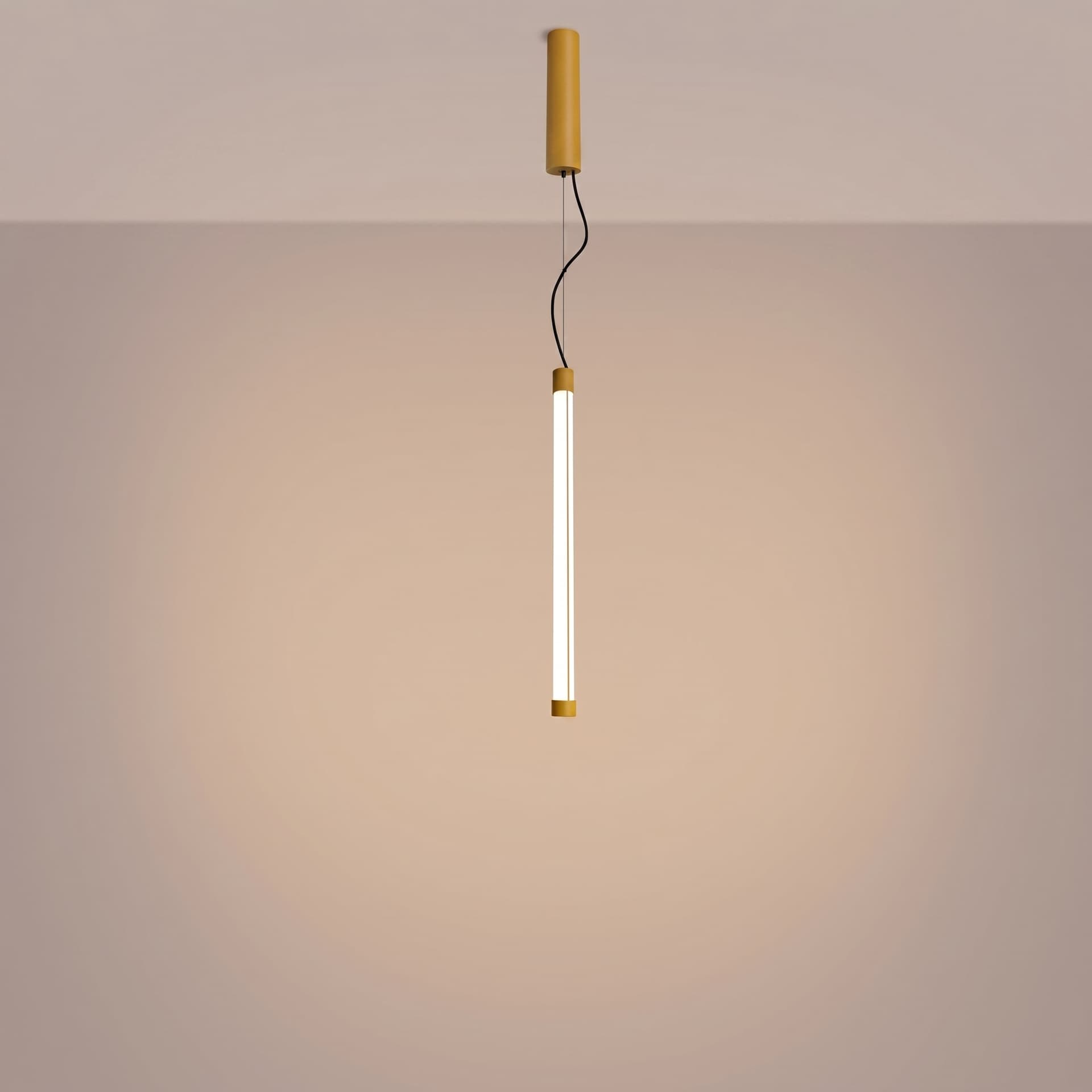 Pendant lamp TRANG 50 cm, yellow, Thoro - 312021