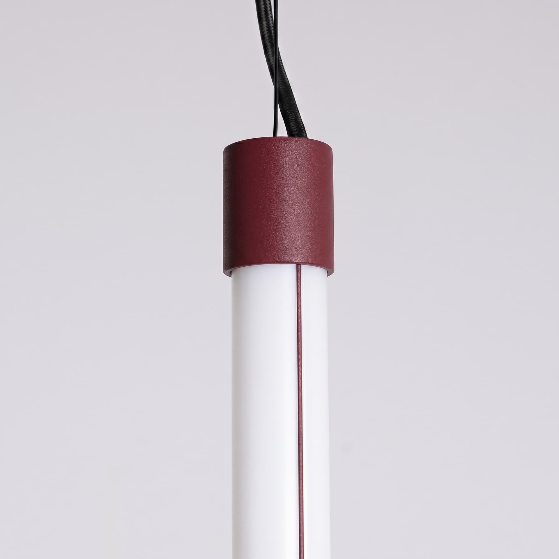 Pendant lamp TRANG 75 cm, burgundy, Thoro - 311978