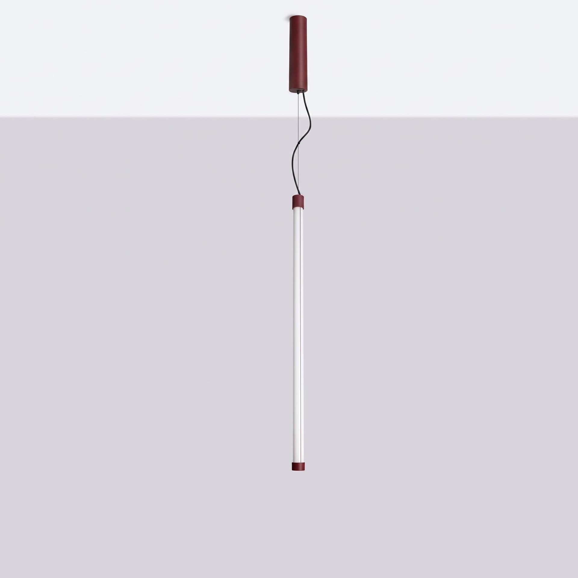 Pendant lamp TRANG 75 cm, burgundy, Thoro - 311975