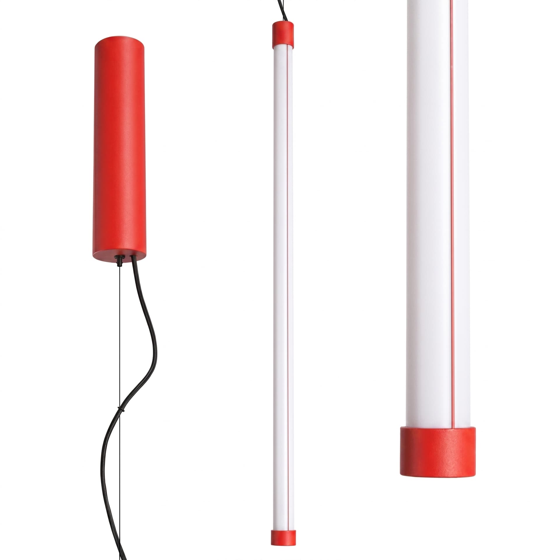 Pendant lamp TRANG 75 cm, red, Thoro - 311955