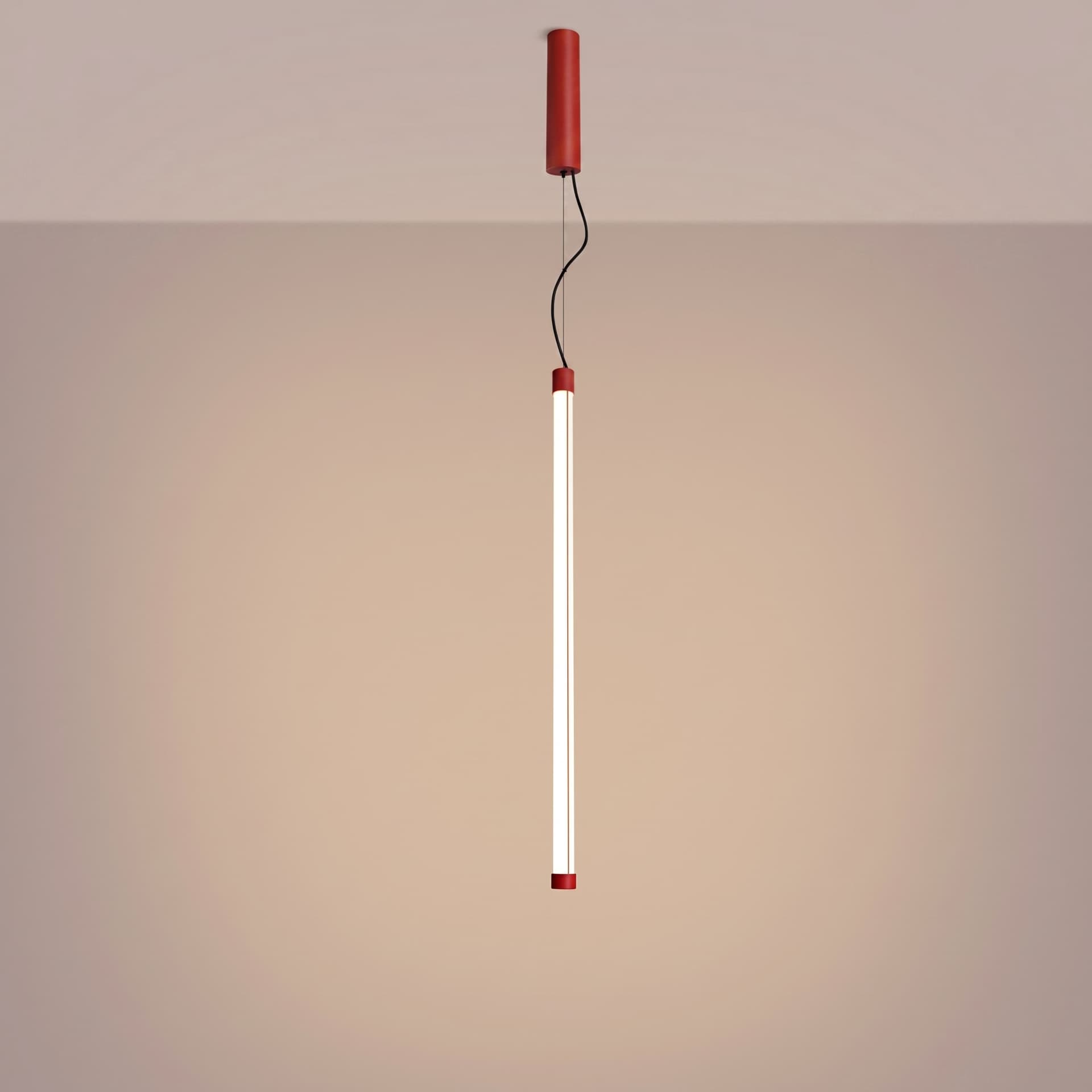 Pendant lamp TRANG 75 cm, red, Thoro - 311958