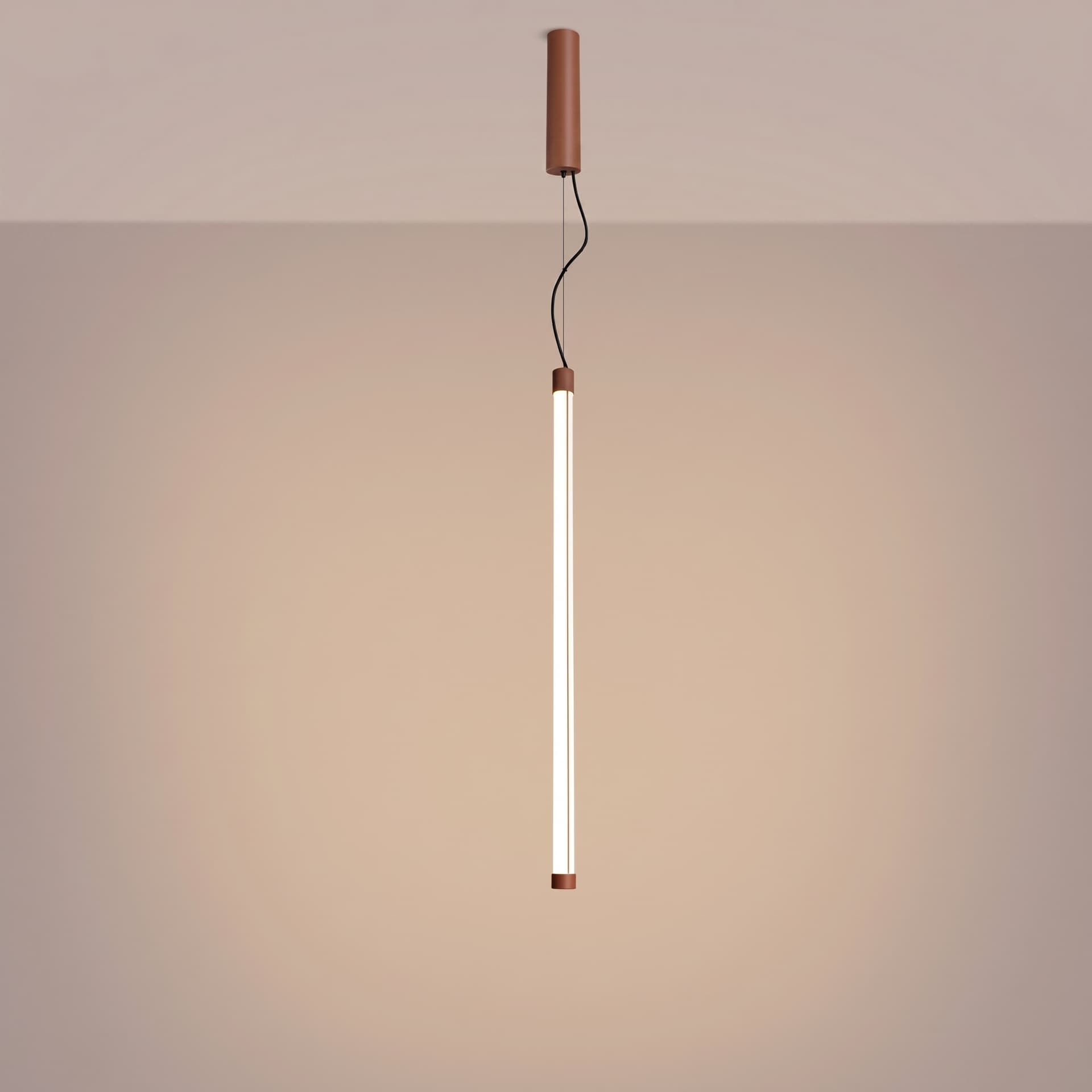 Pendant lamp TRANG 75 cm, mocca, Thoro - 311949