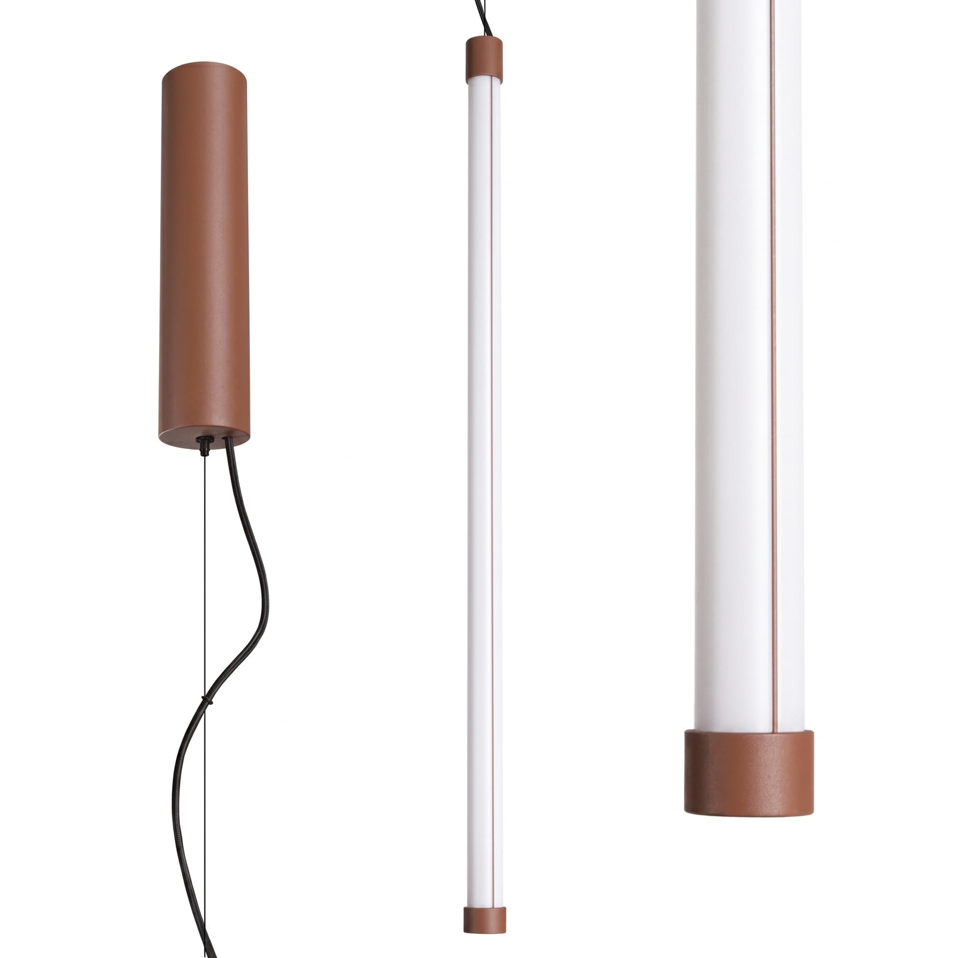 Pendant lamp TRANG 75 cm, mocca, Thoro - 311946