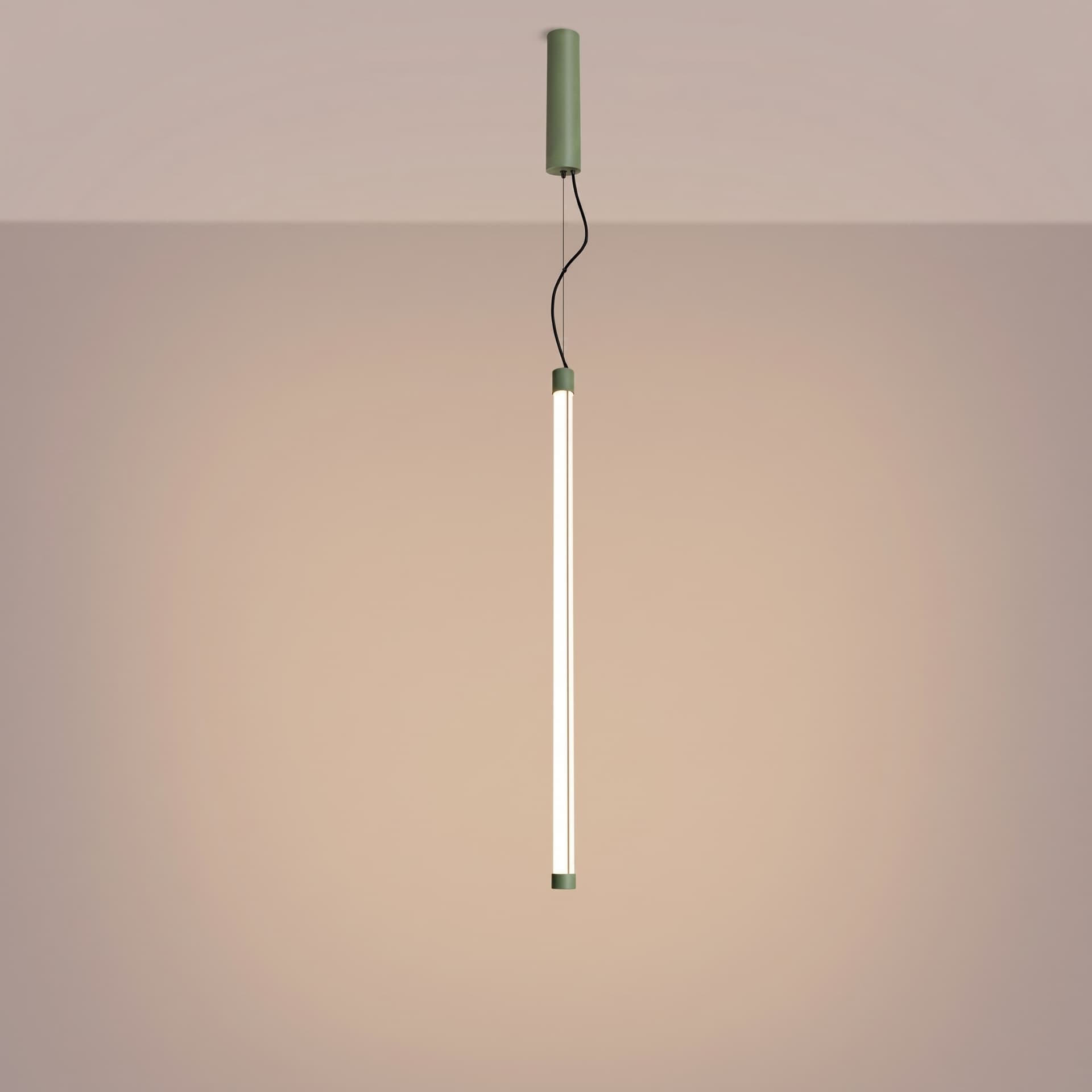 Pendant lamp TRANG 75 cm, sage green, Thoro - 311922