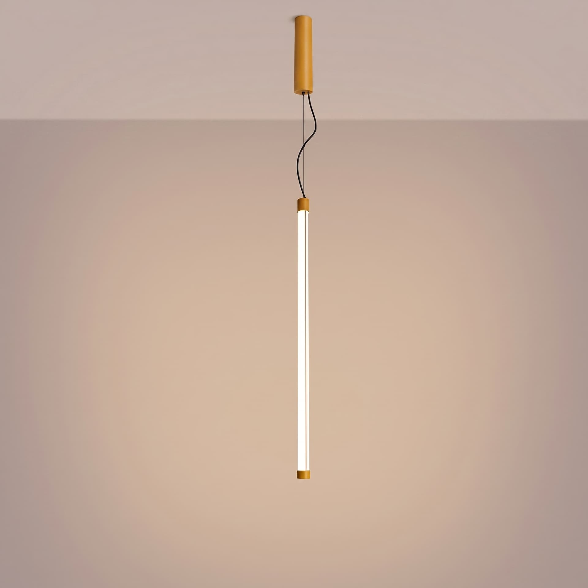Pendant lamp TRANG 75 cm, yellow, Thoro - 311886